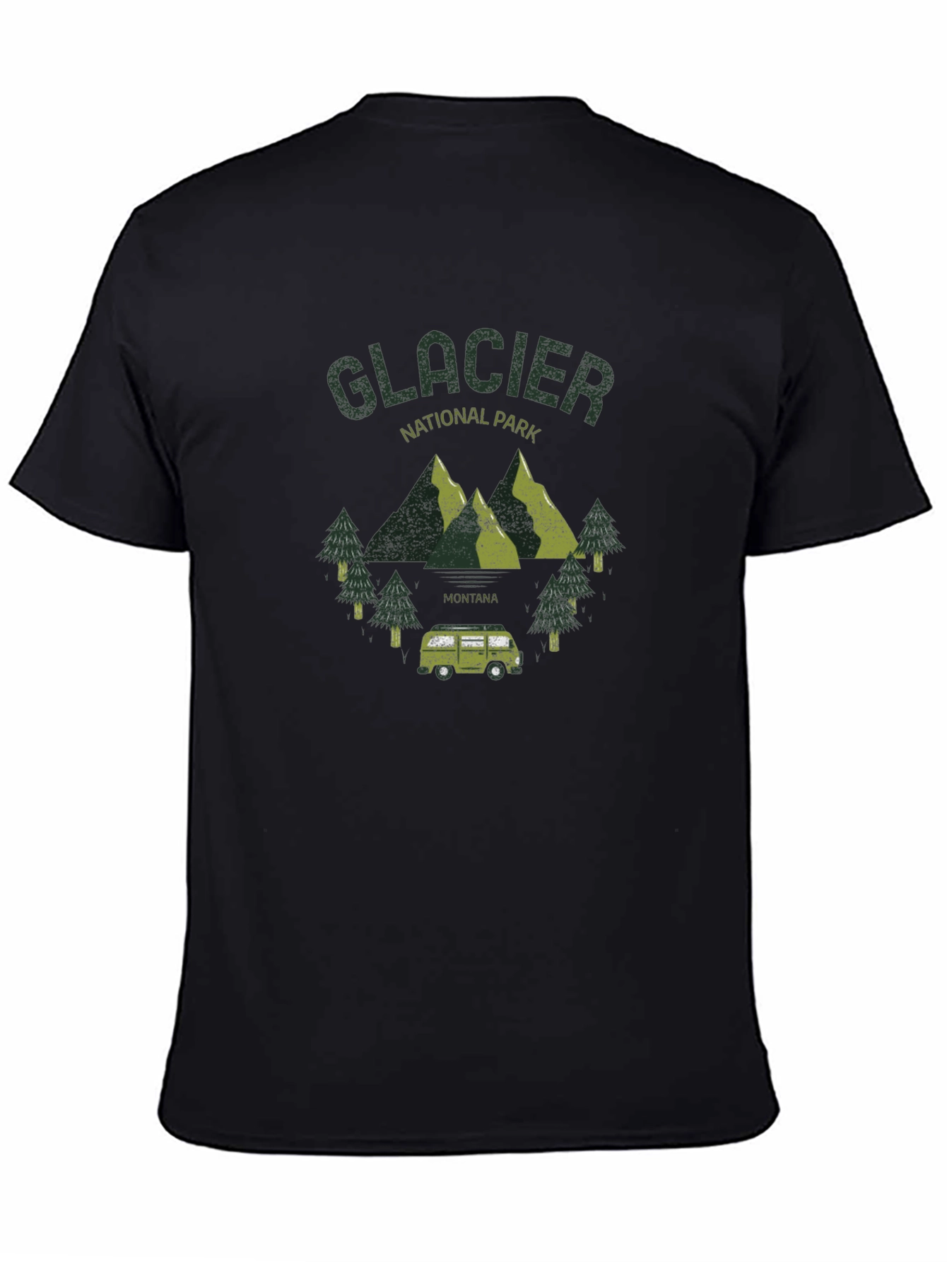 Black Glacier National Park Graphic T-Shirt view 4