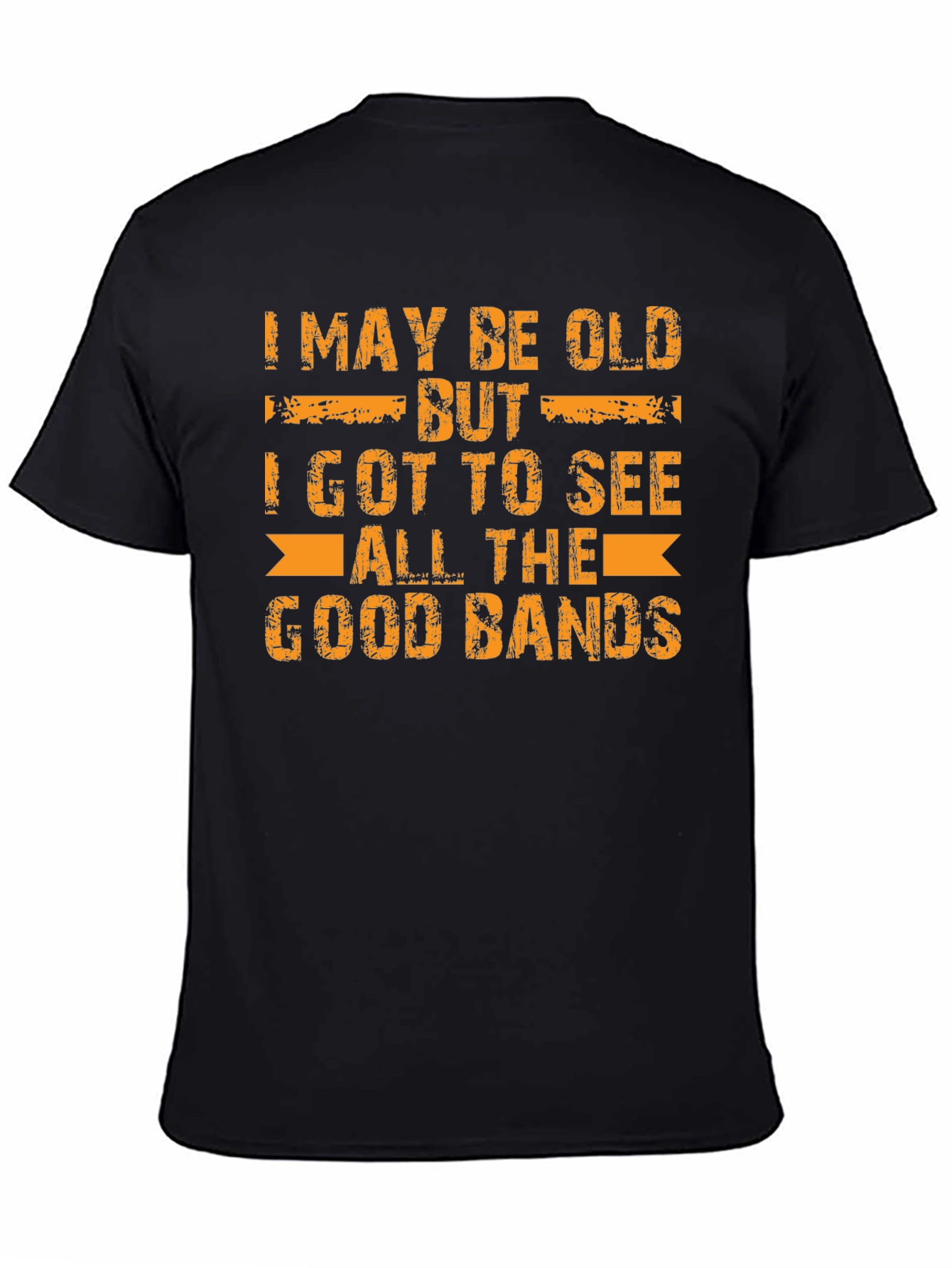 Black I May Be Old T-Shirt view 4