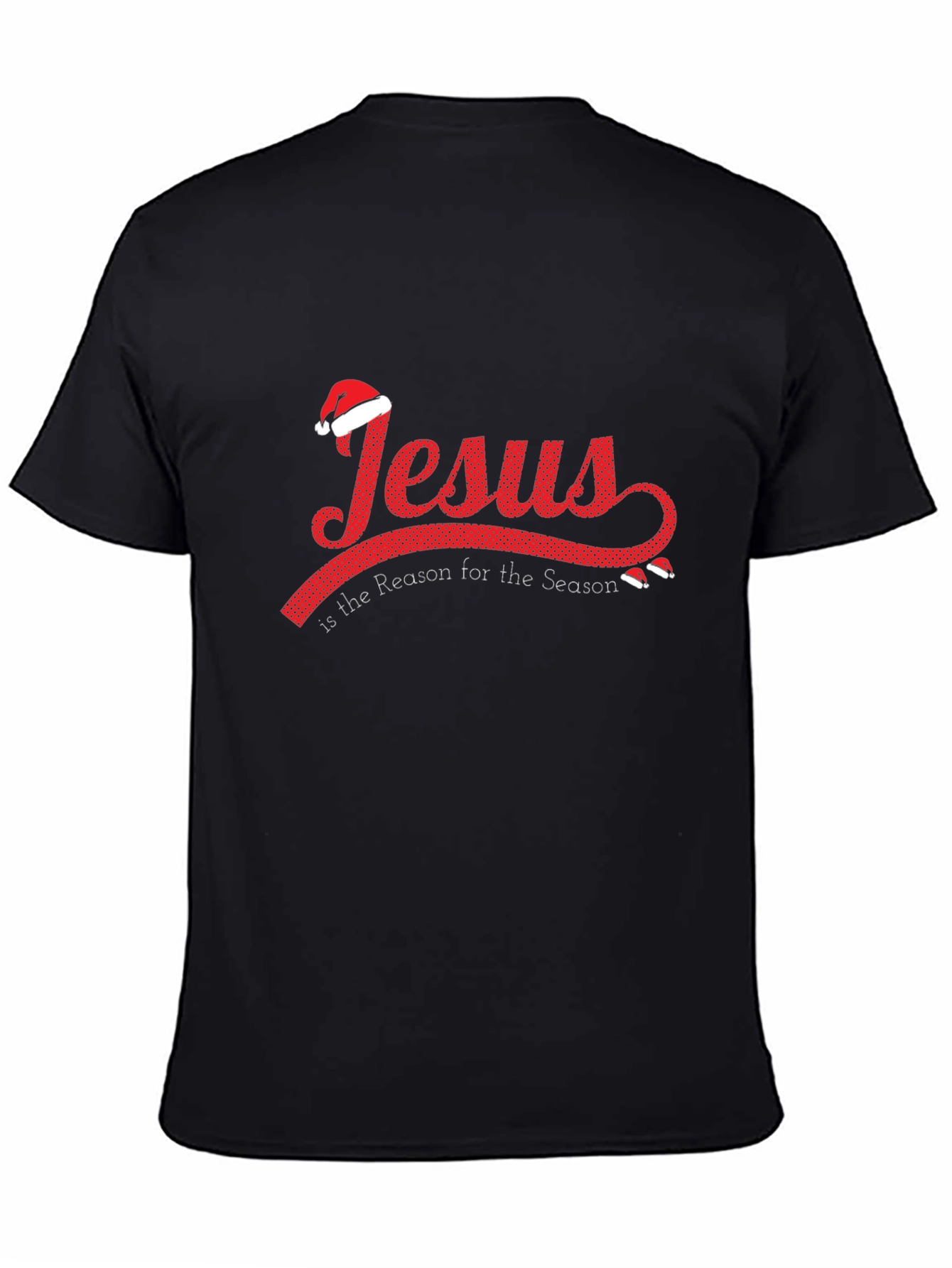 Black Jesus is the Reason T-Shirt - Holiday Graphic Tee view 4