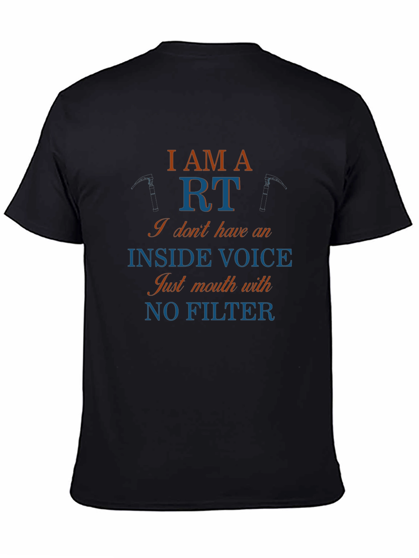 Black I AM A RT Funny T-Shirt No Filter view 4