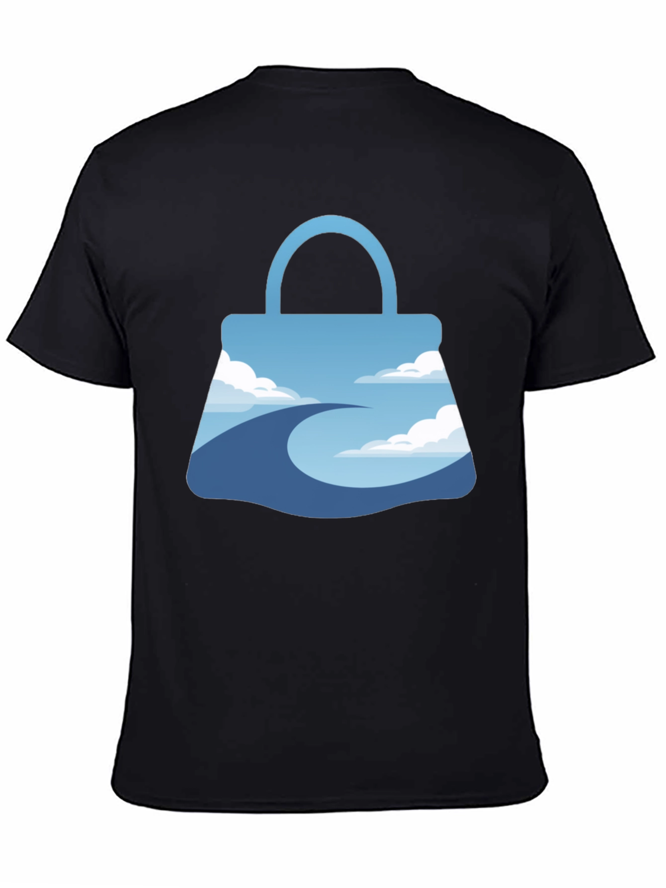 Black Sky Road Graphic Tee - Modern Travel Shirt view 4