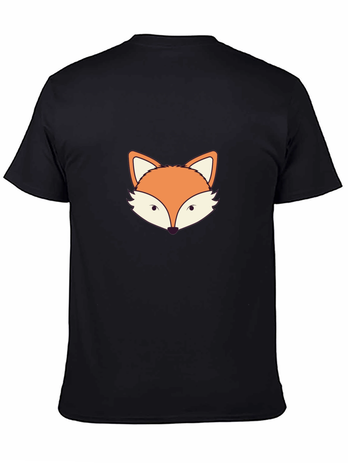 Black Fox Graphic Print Black T-Shirt view 4