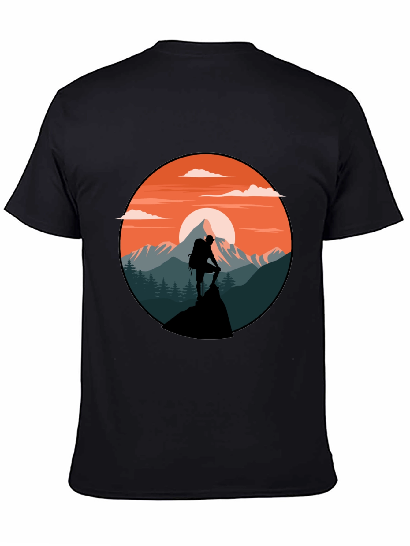 Black Mountain Hiker Graphic T-Shirt view 4