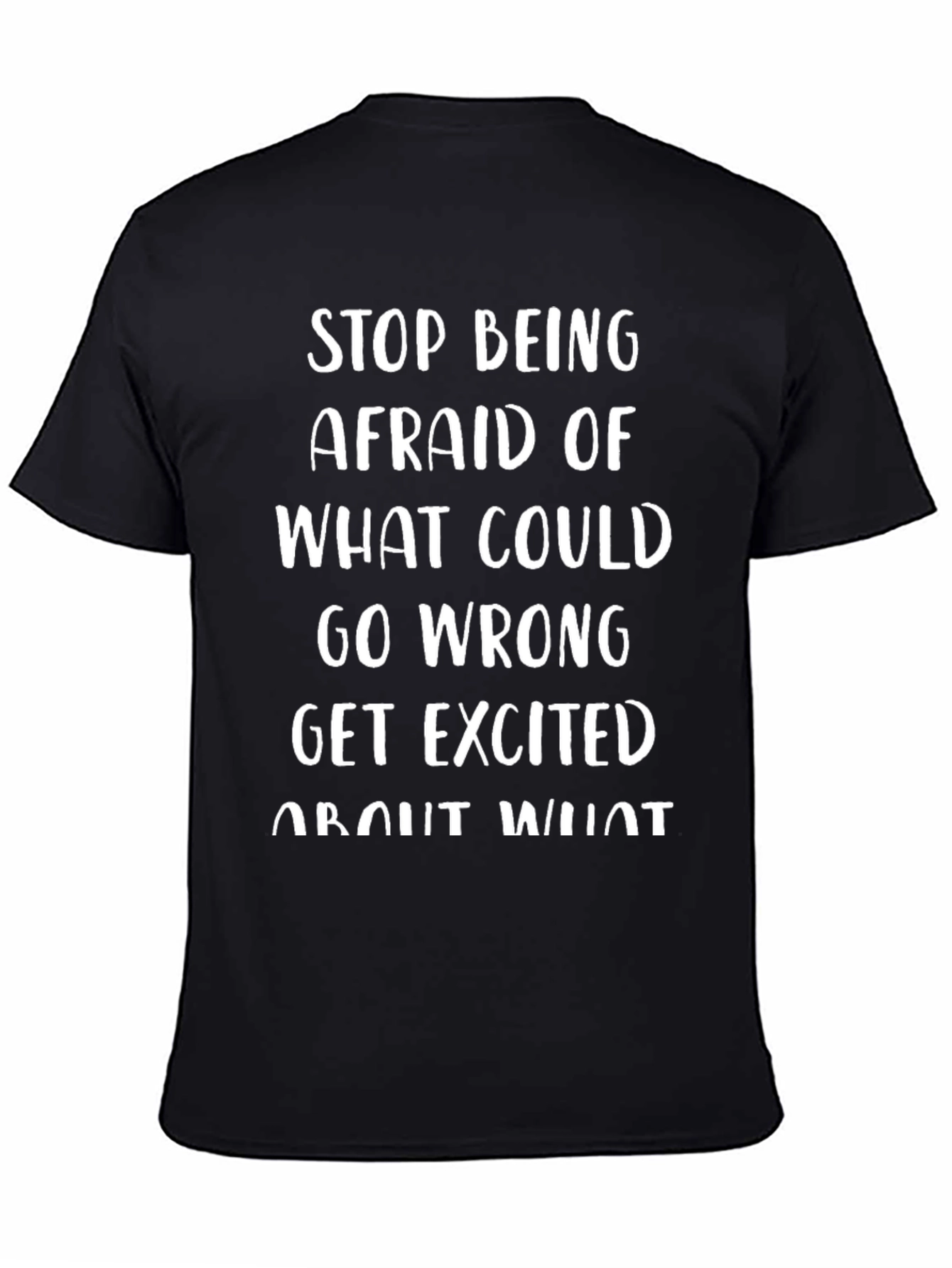 Black Inspirational Graphic T-Shirt view 4