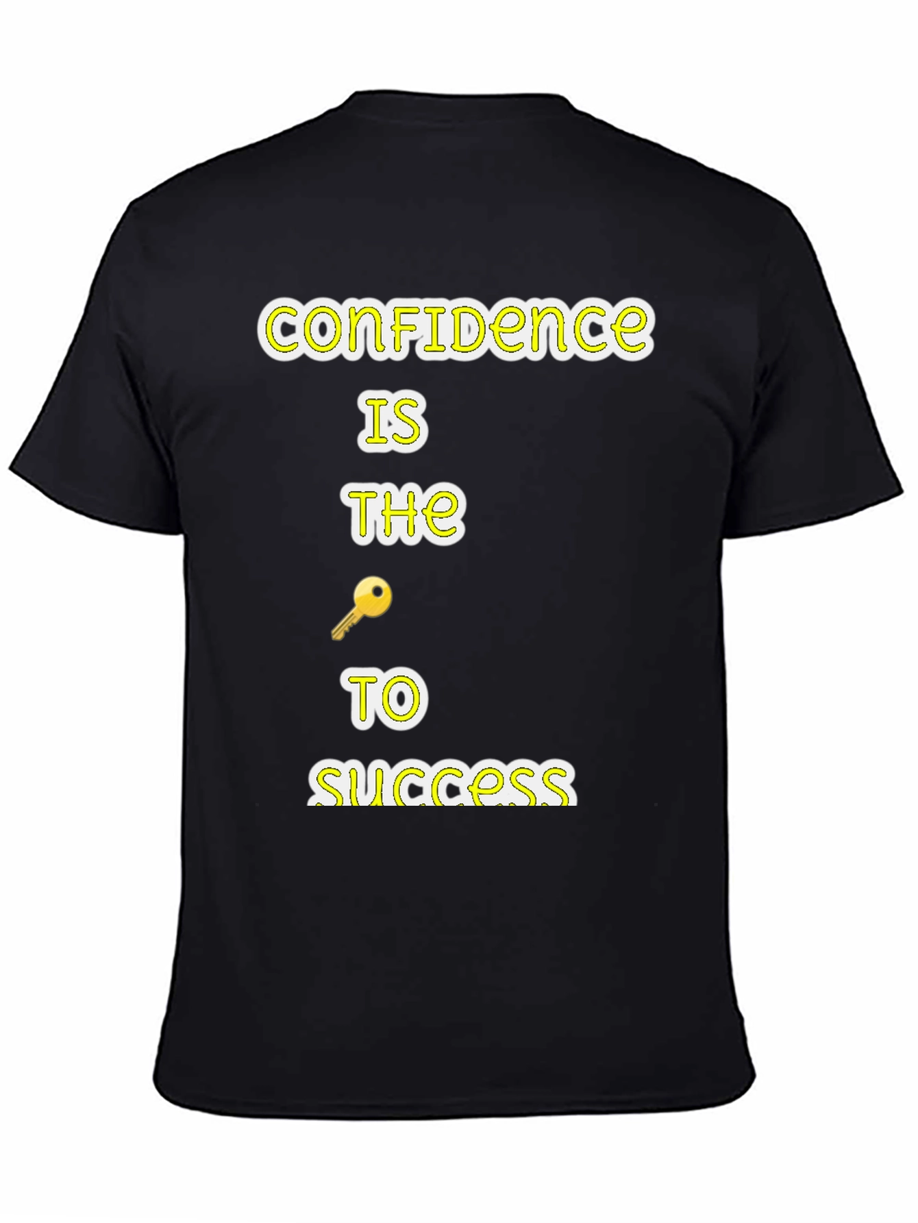 Black Confidence is Key T-Shirt view 4