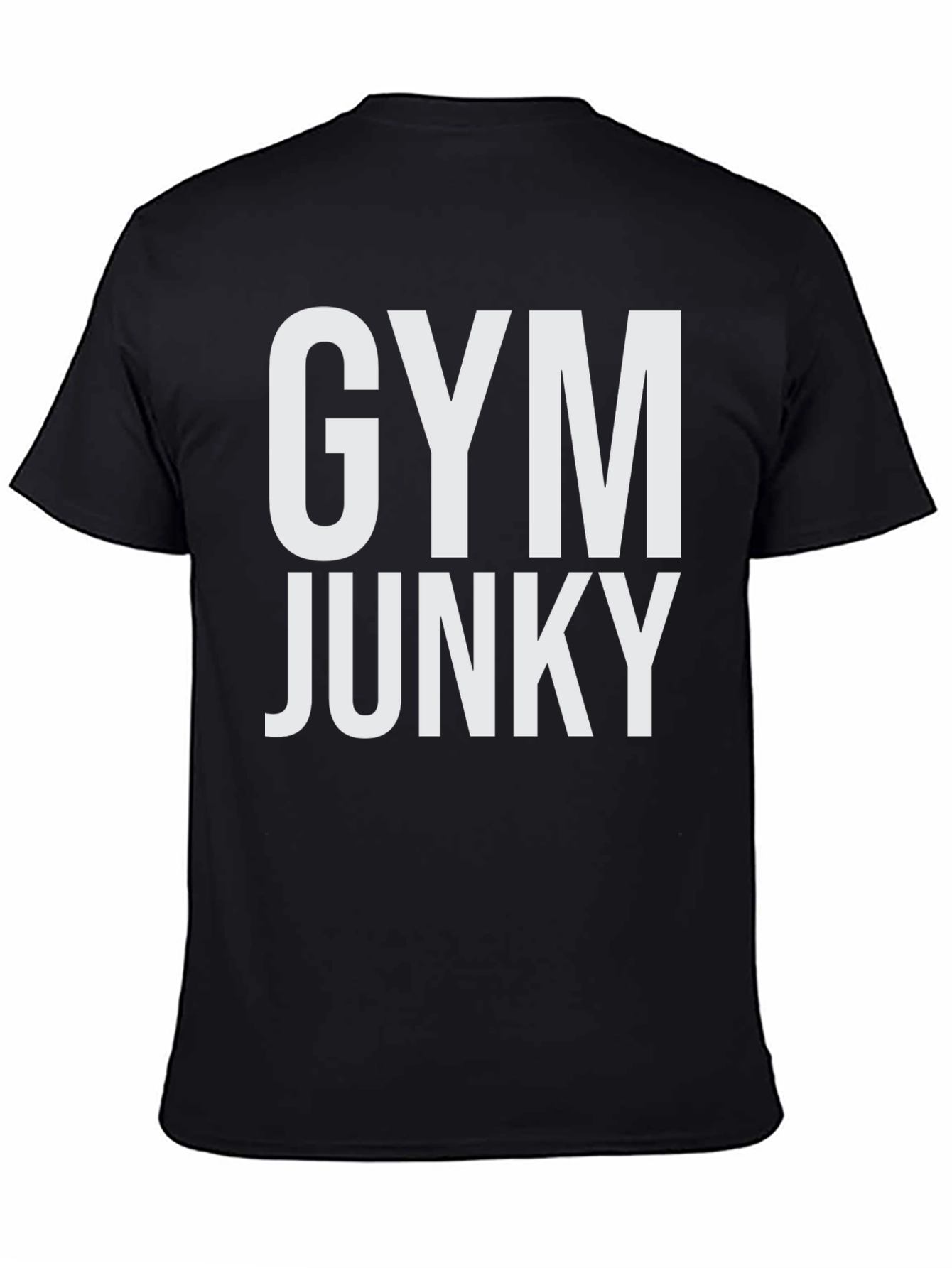 Black Gym Junky Graphic Tee - Black view 4