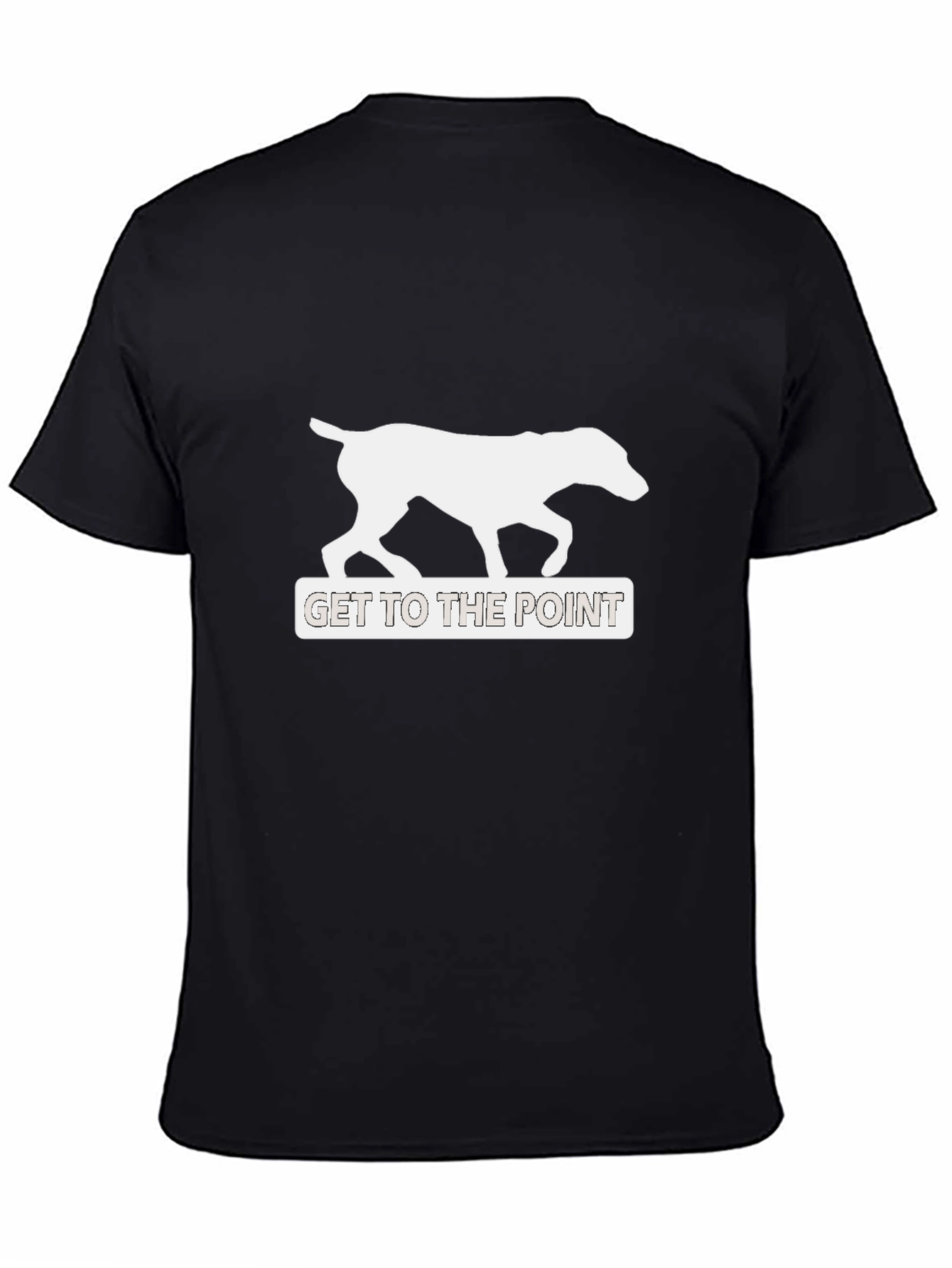 Black Get To The Point Dog Graphic Tee - Black view 4