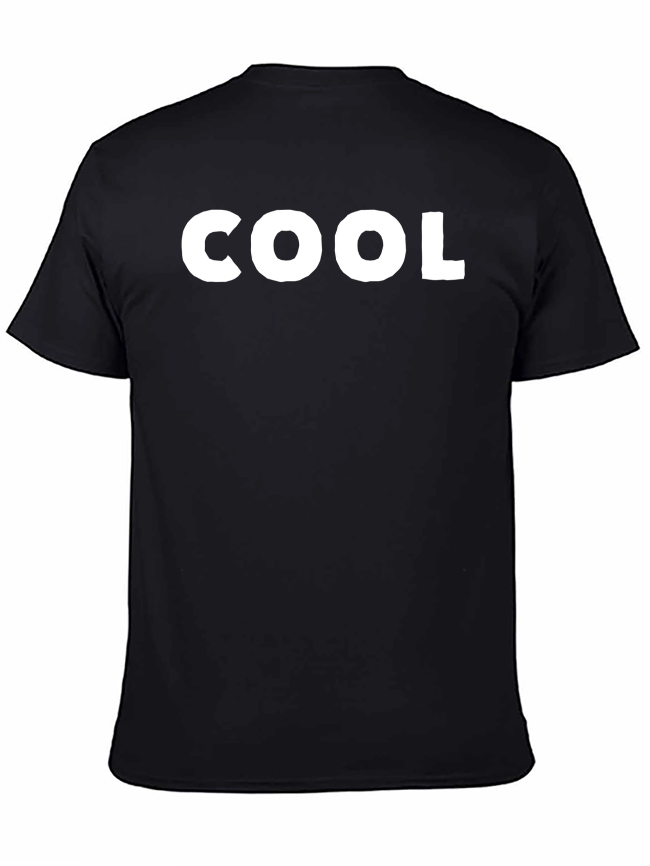 Black Cool Graphic Tee - Black Cotton Blend Casual Shirt view 4