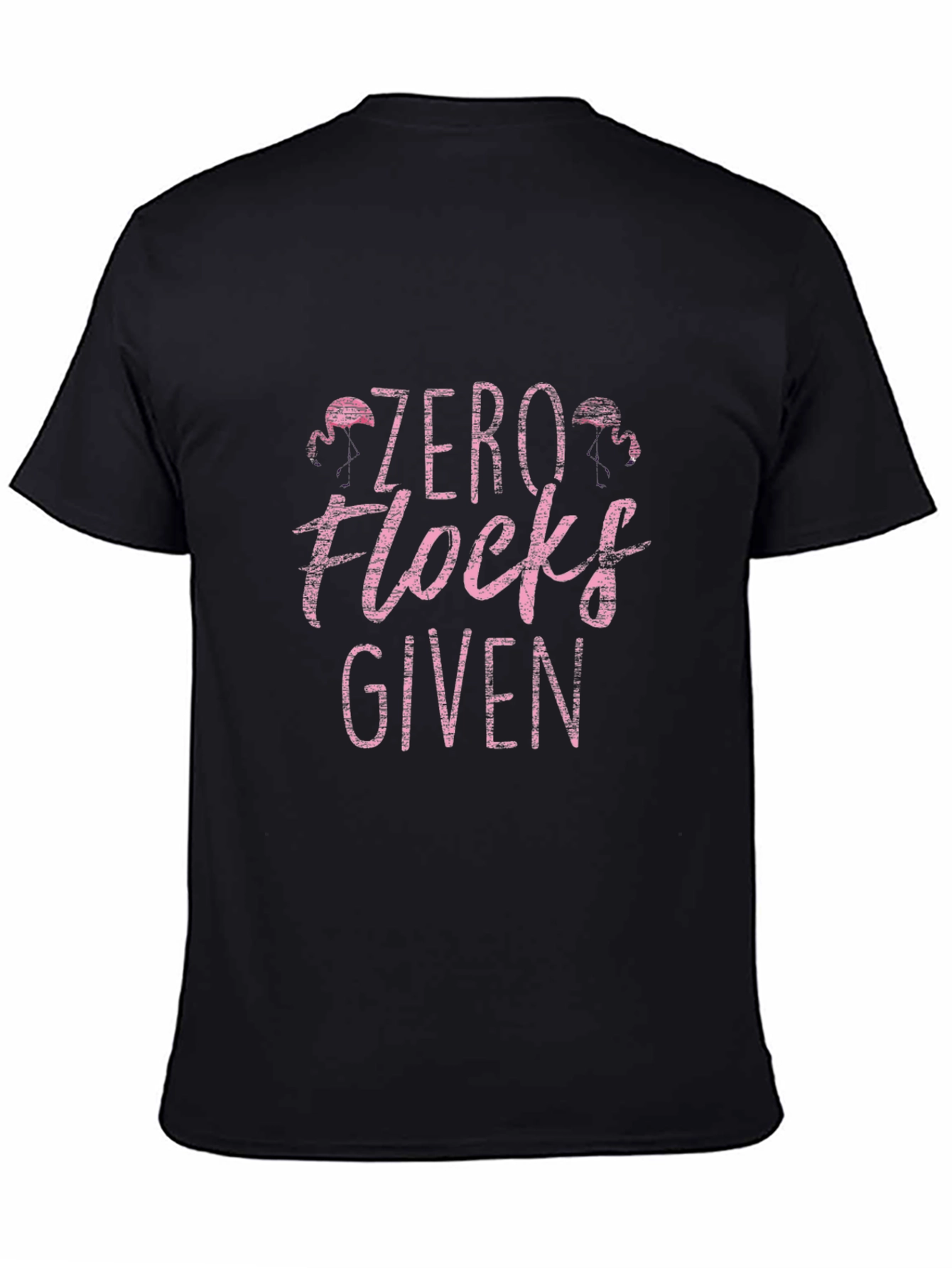 Black Zero Flocks Given Graphic Tee view 4
