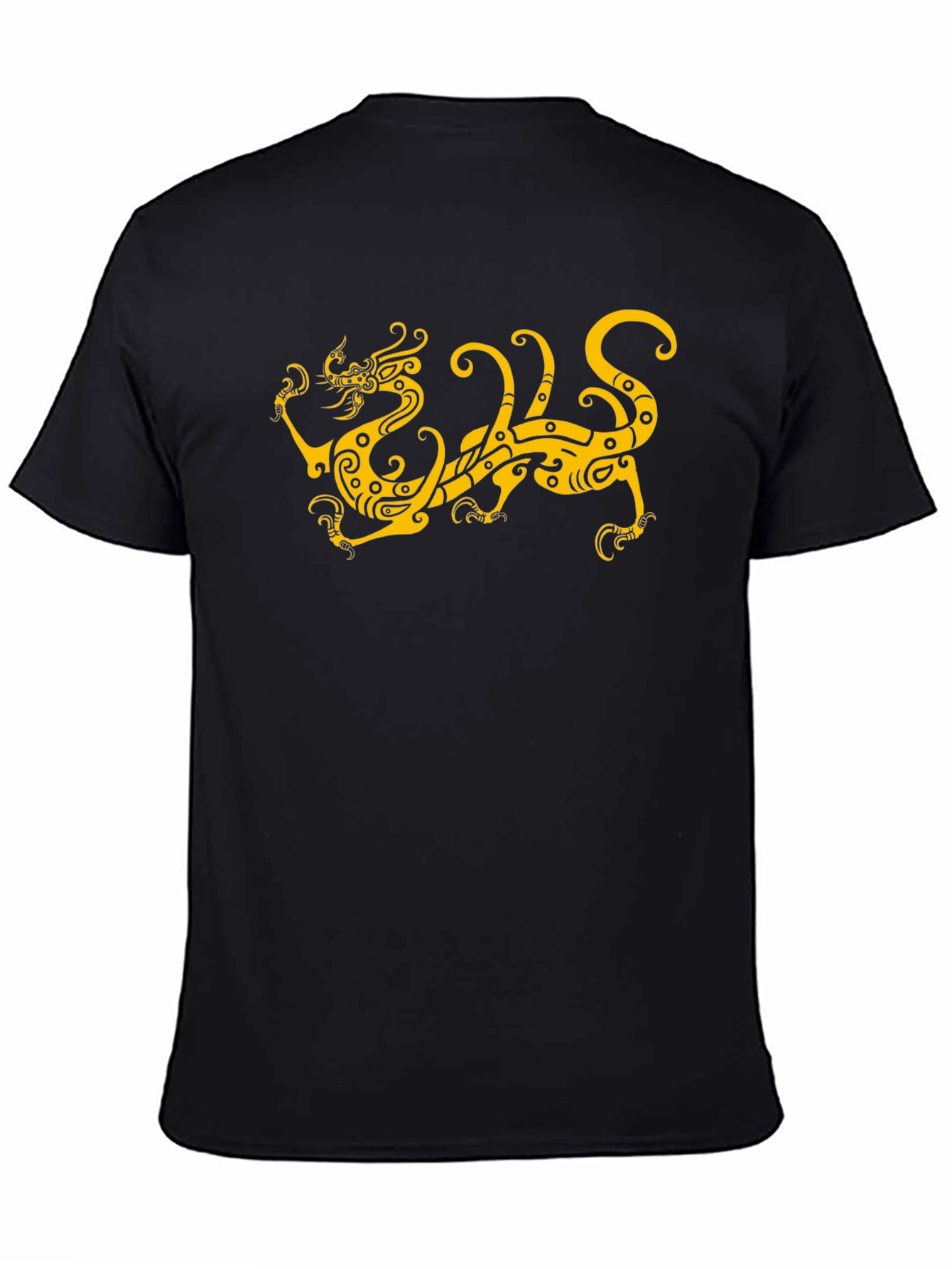 Black Dragon Graphic Black T-Shirt view 4