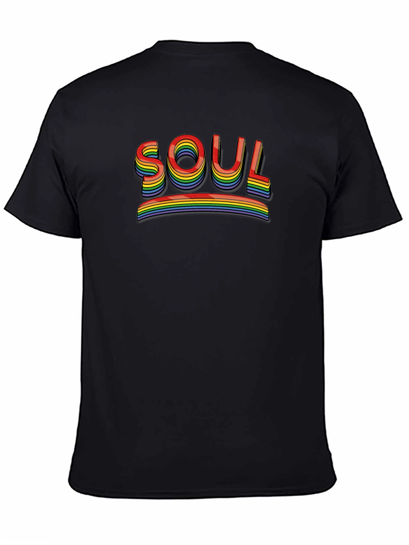 Black Rainbow Soul Graphic Tee - Unisex view 4