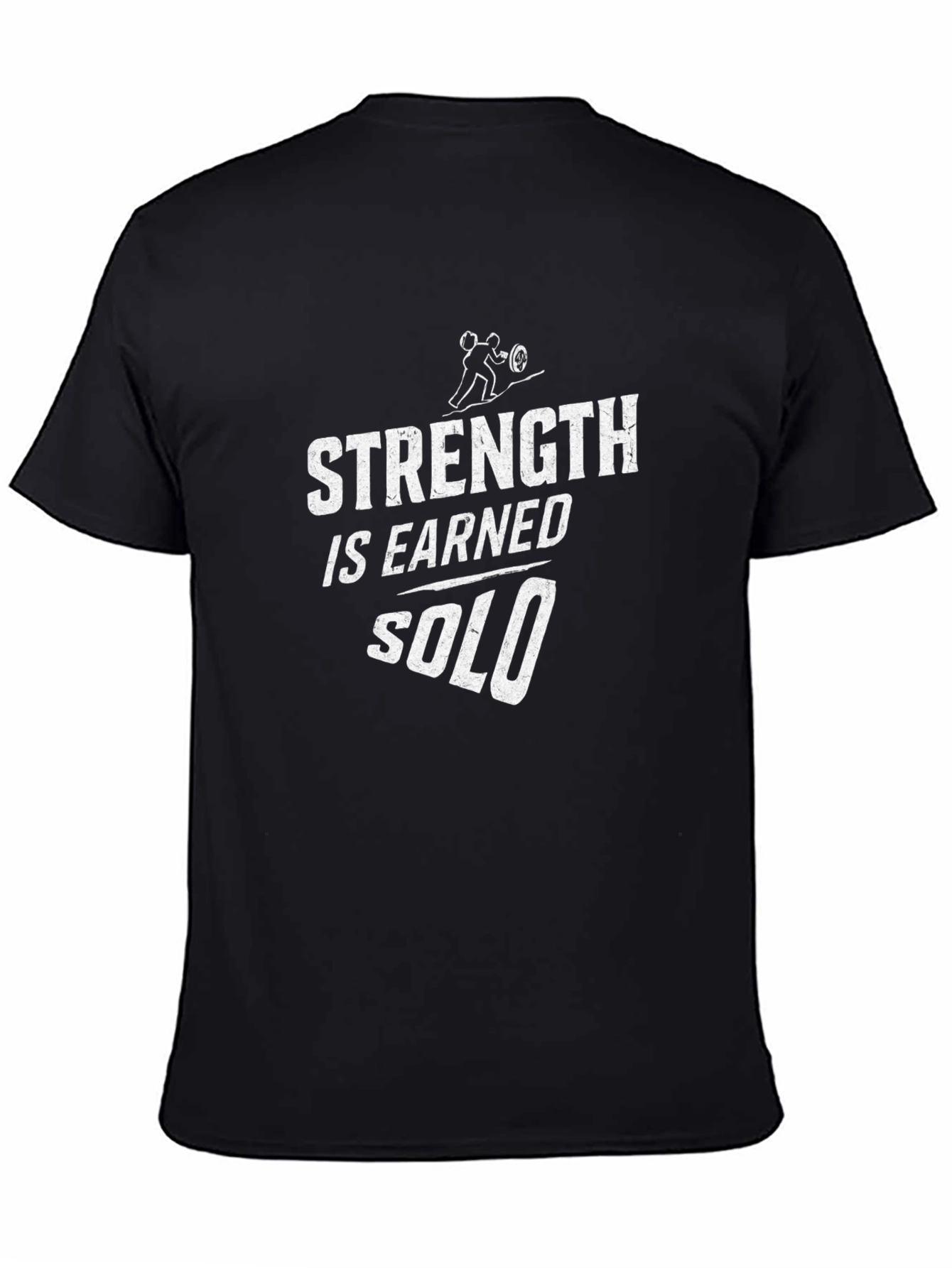 Black Strength Is Earned SOLO Graphic Tee view 4