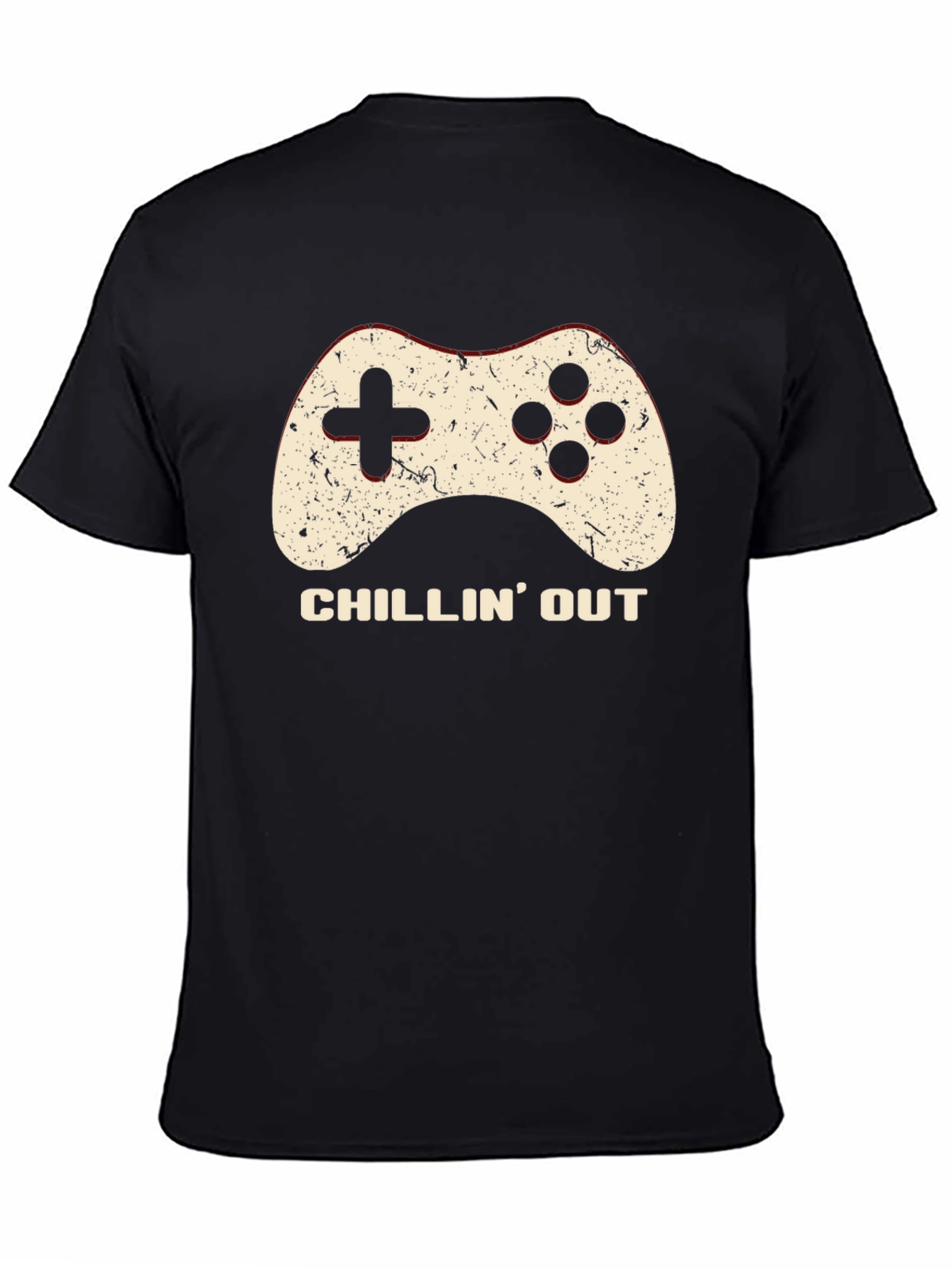 Black Chillin' Out Gaming T-Shirt view 4