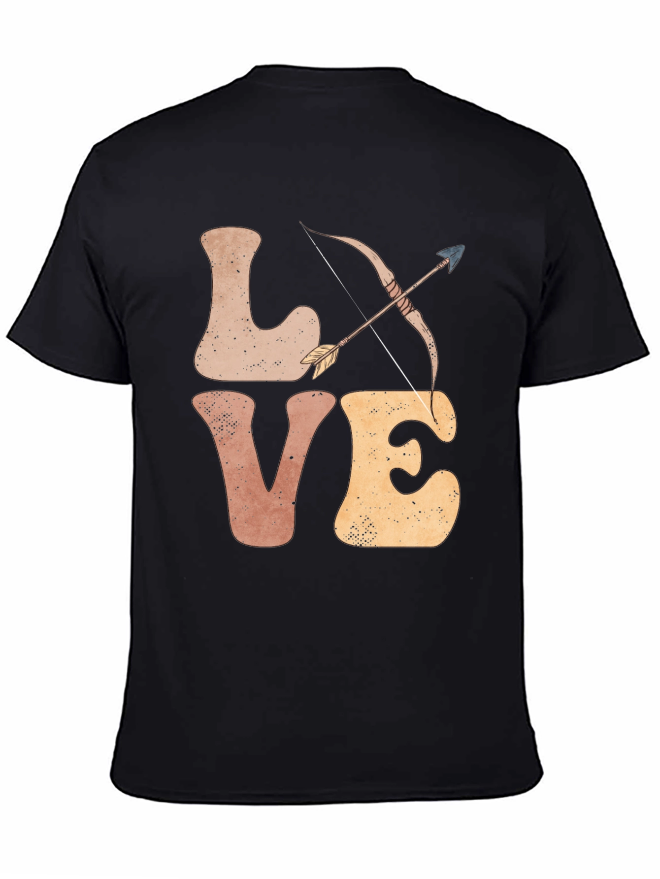 Black Love Archery T-Shirt - Men's Graphic Tee view 4
