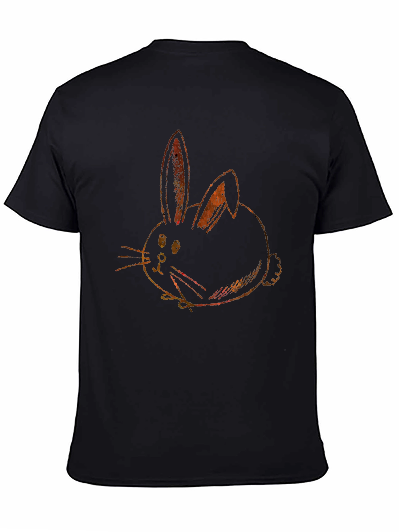 Black Bunny Graphic Tee - Soft Cotton Blend view 4