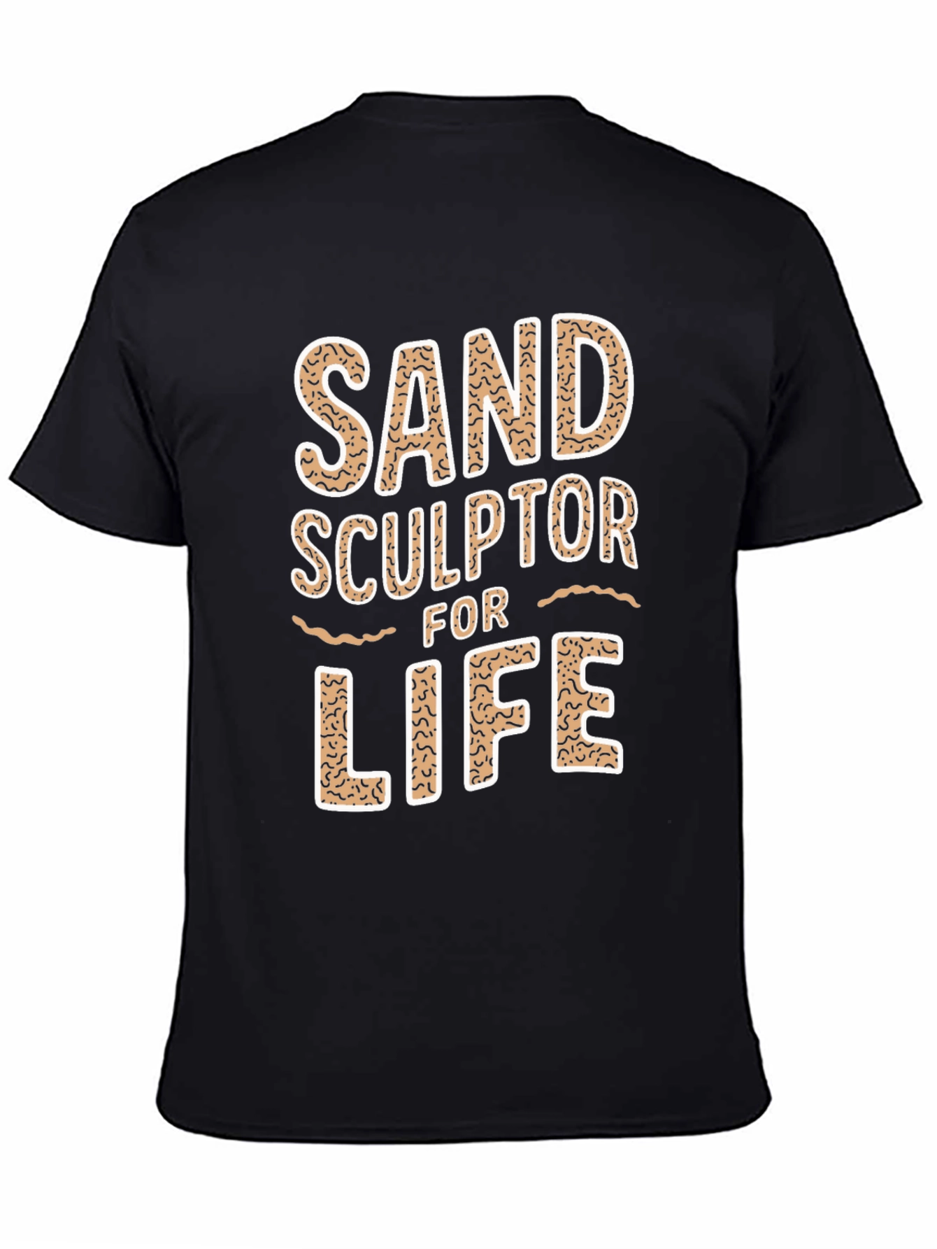 Black Sand Sculptor for Life Tee - Black view 4