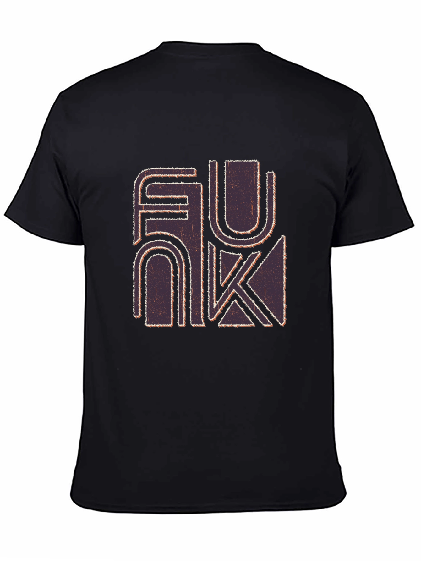 Black Funk Graphic Print Black T-Shirt view 4