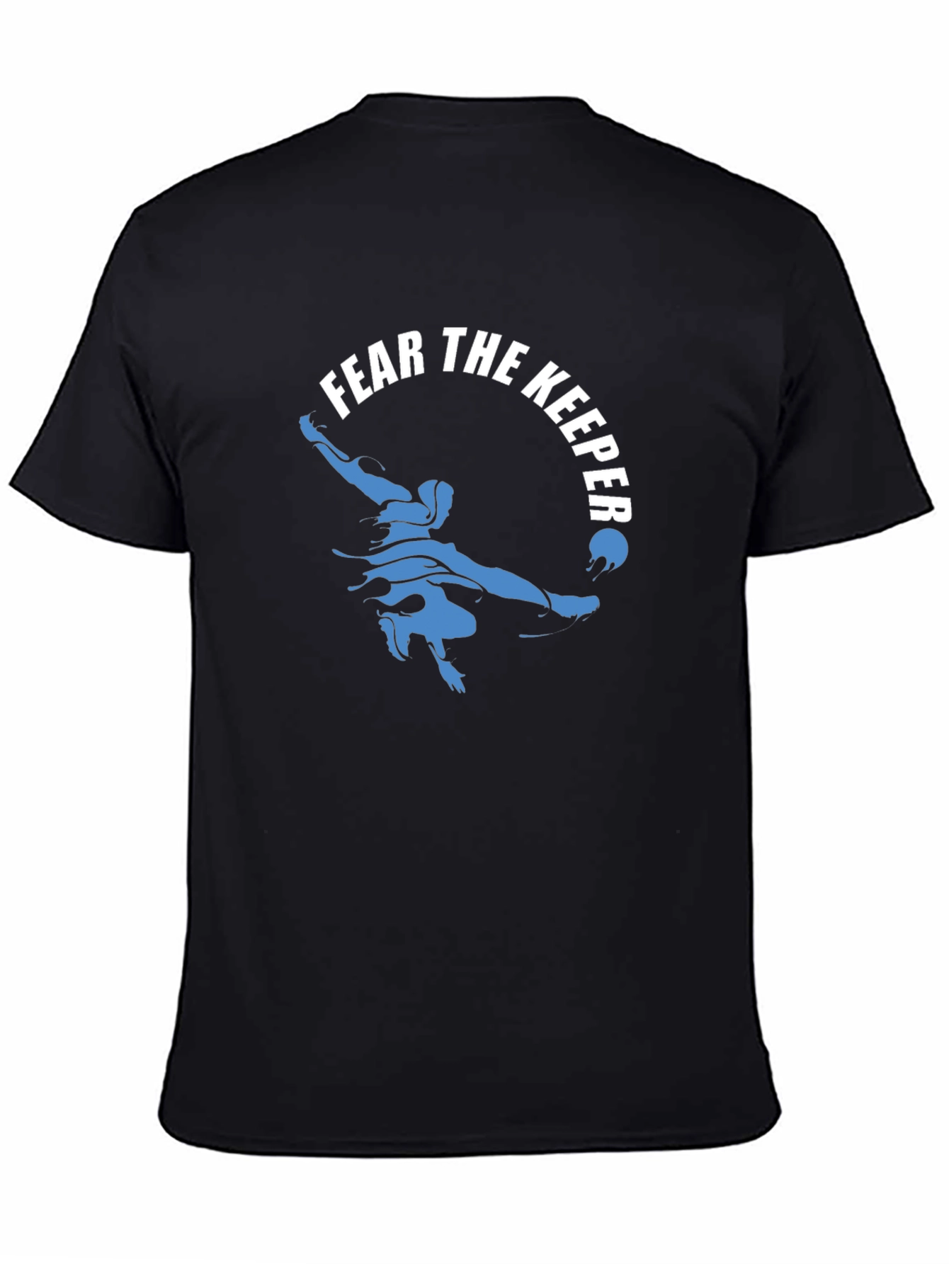 Black Fear The Keeper Goalie Graphic T-Shirt view 4