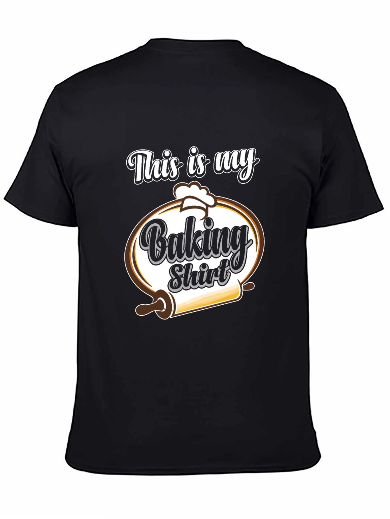 Black Funny Baking Shirt - This is My Baking Shirt view 4
