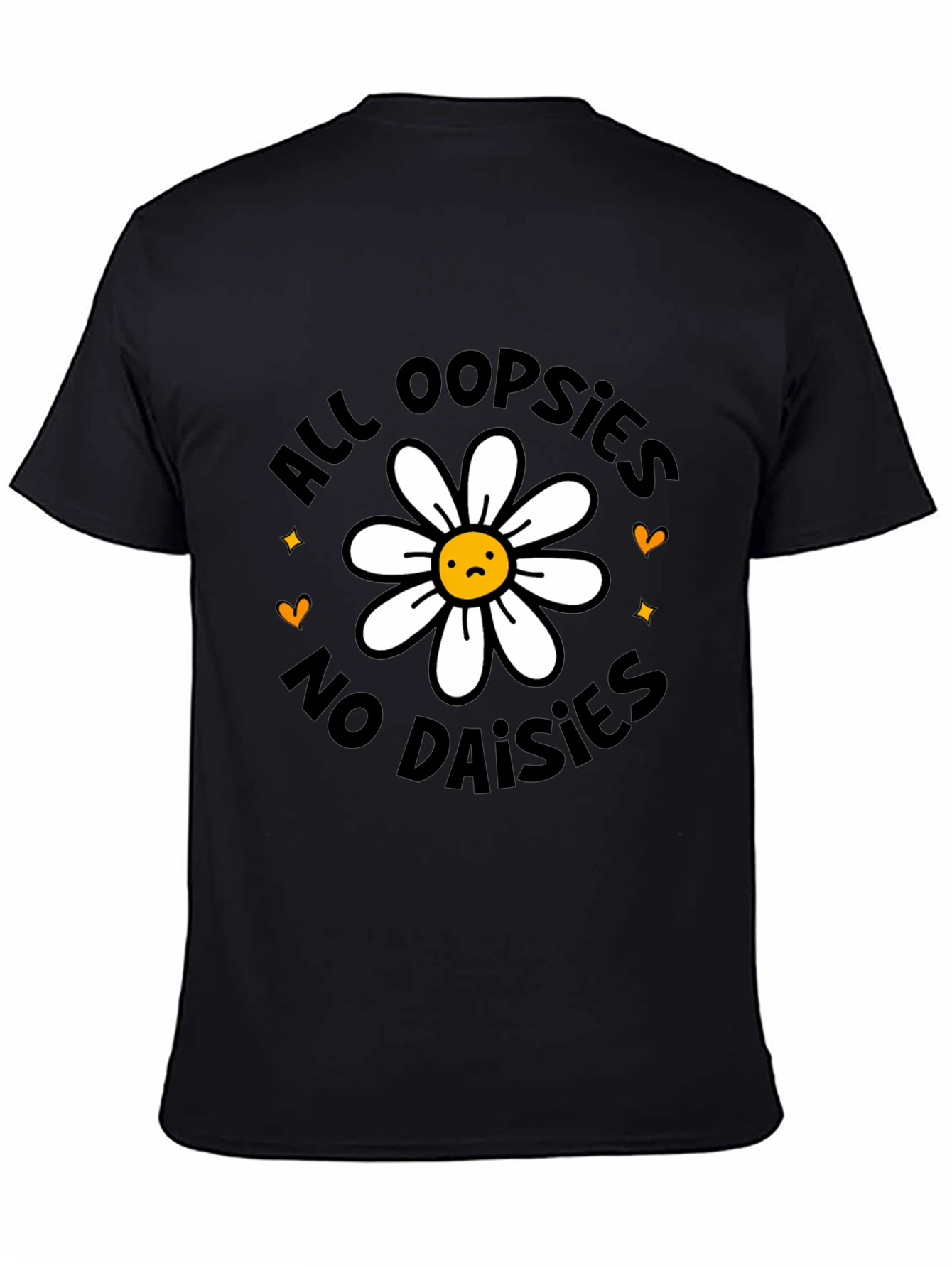 Black All Oopsies No Daisies Graphic Tee view 4