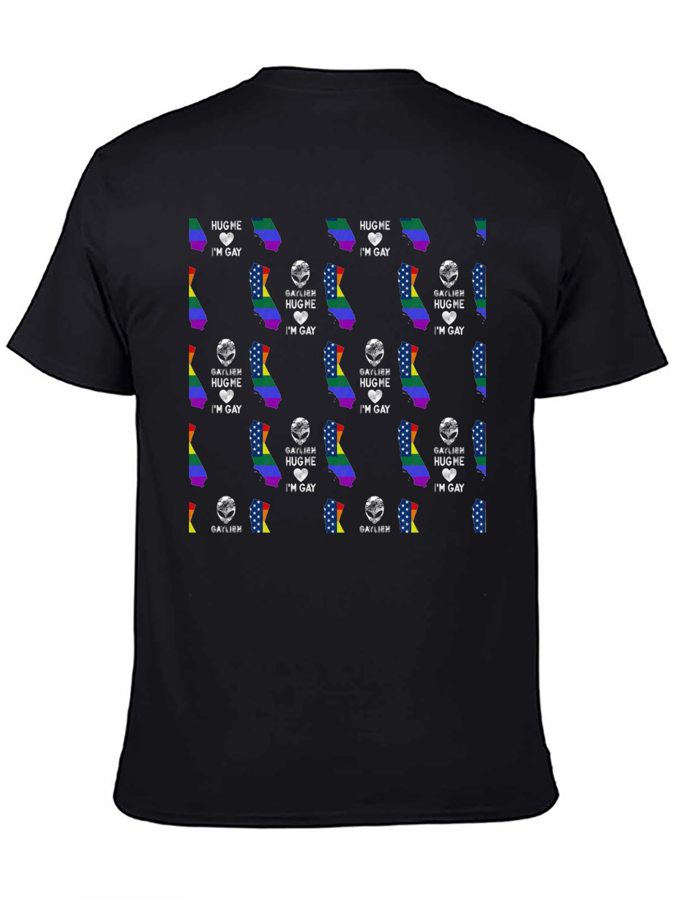 Black Gay Pride California Graphic Tee view 4