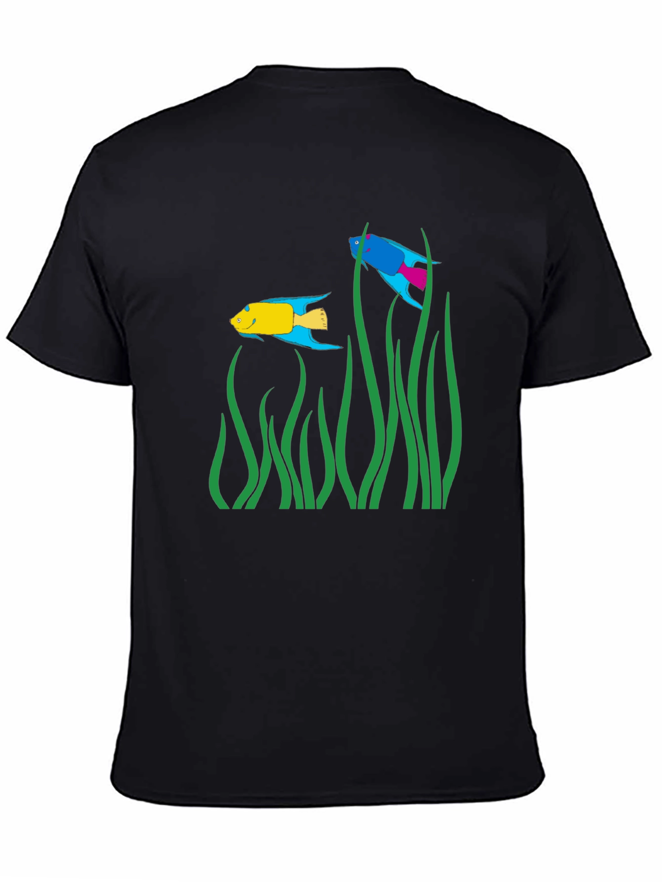 Black Fish Tank Graphic T-Shirt view 4