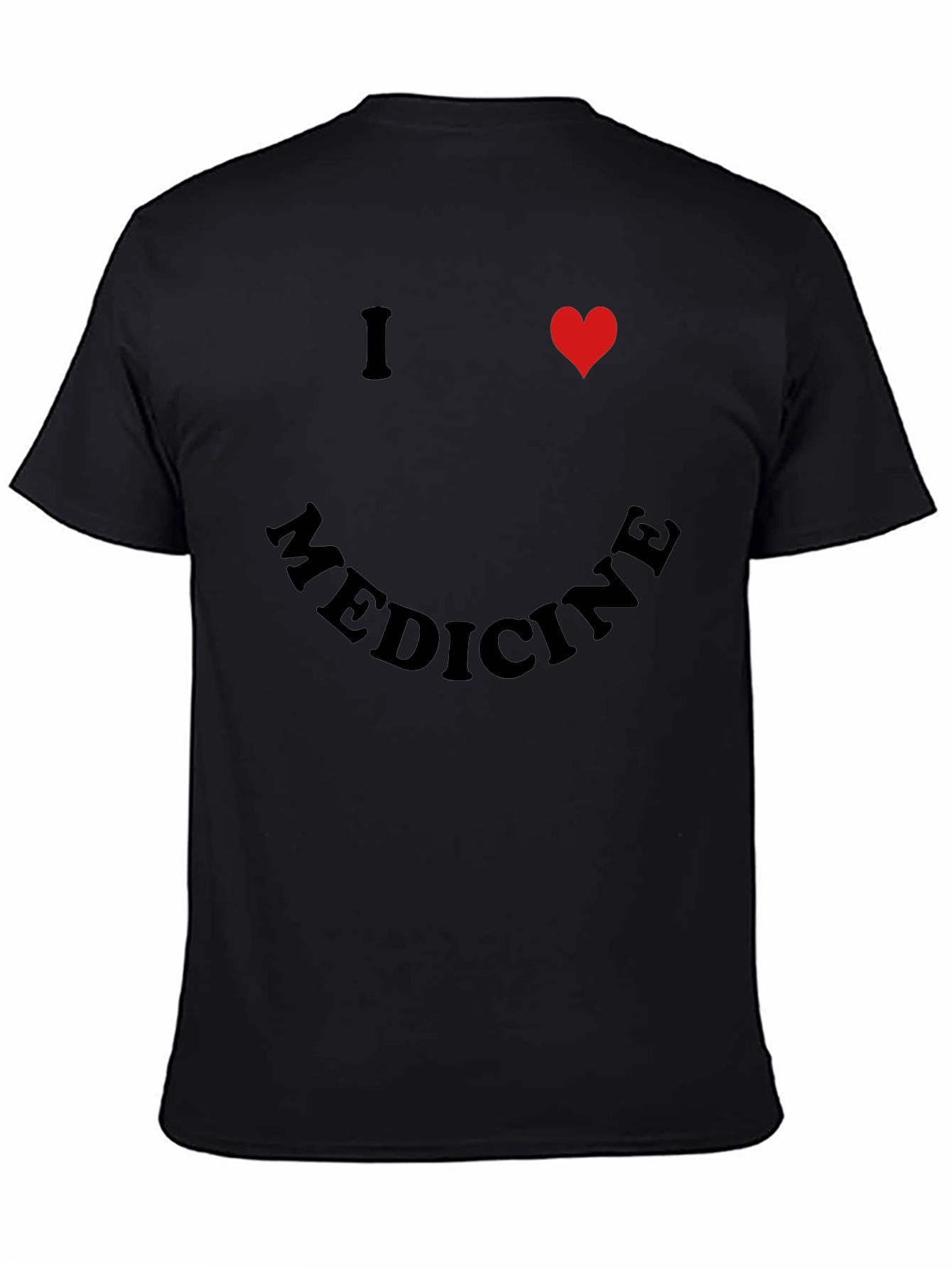 Black I Heart Medicine Black T-Shirt view 4
