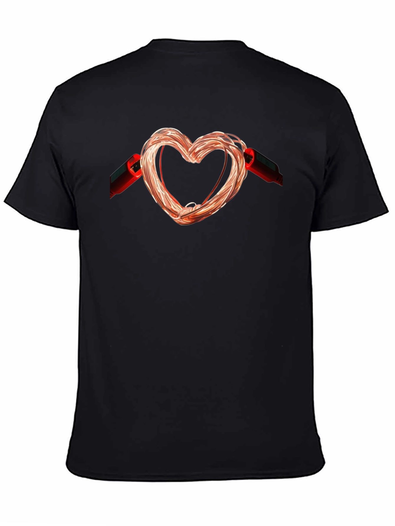 Heart Shaped Wire T-Shirt - Express Your Love - 4
