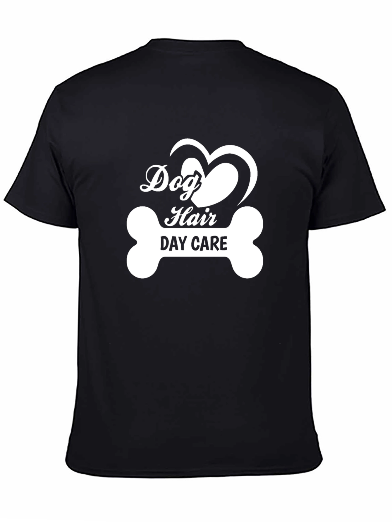 Black Dog Hair Day Care T-Shirt view 4
