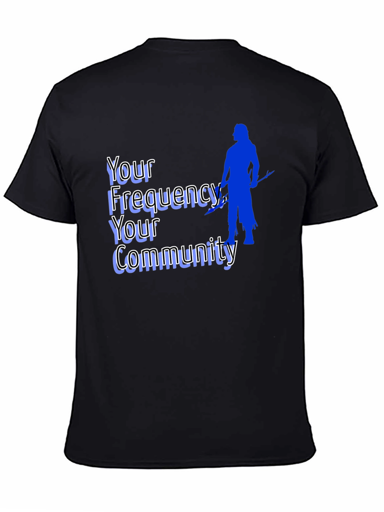 Black Frequency Community Graphic Tee - Black view 4