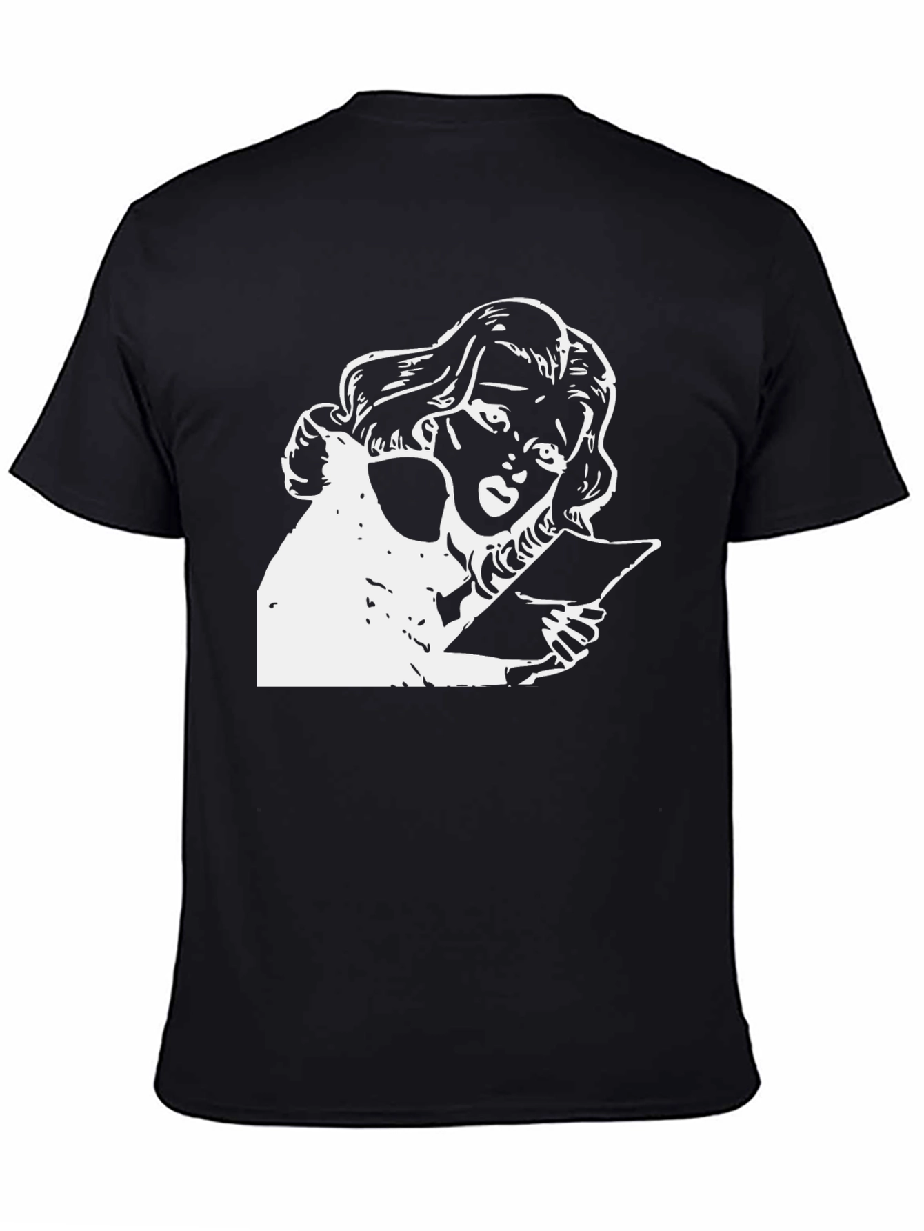 Black Vintage Graphic T-Shirt - Stylish Black Tee view 4