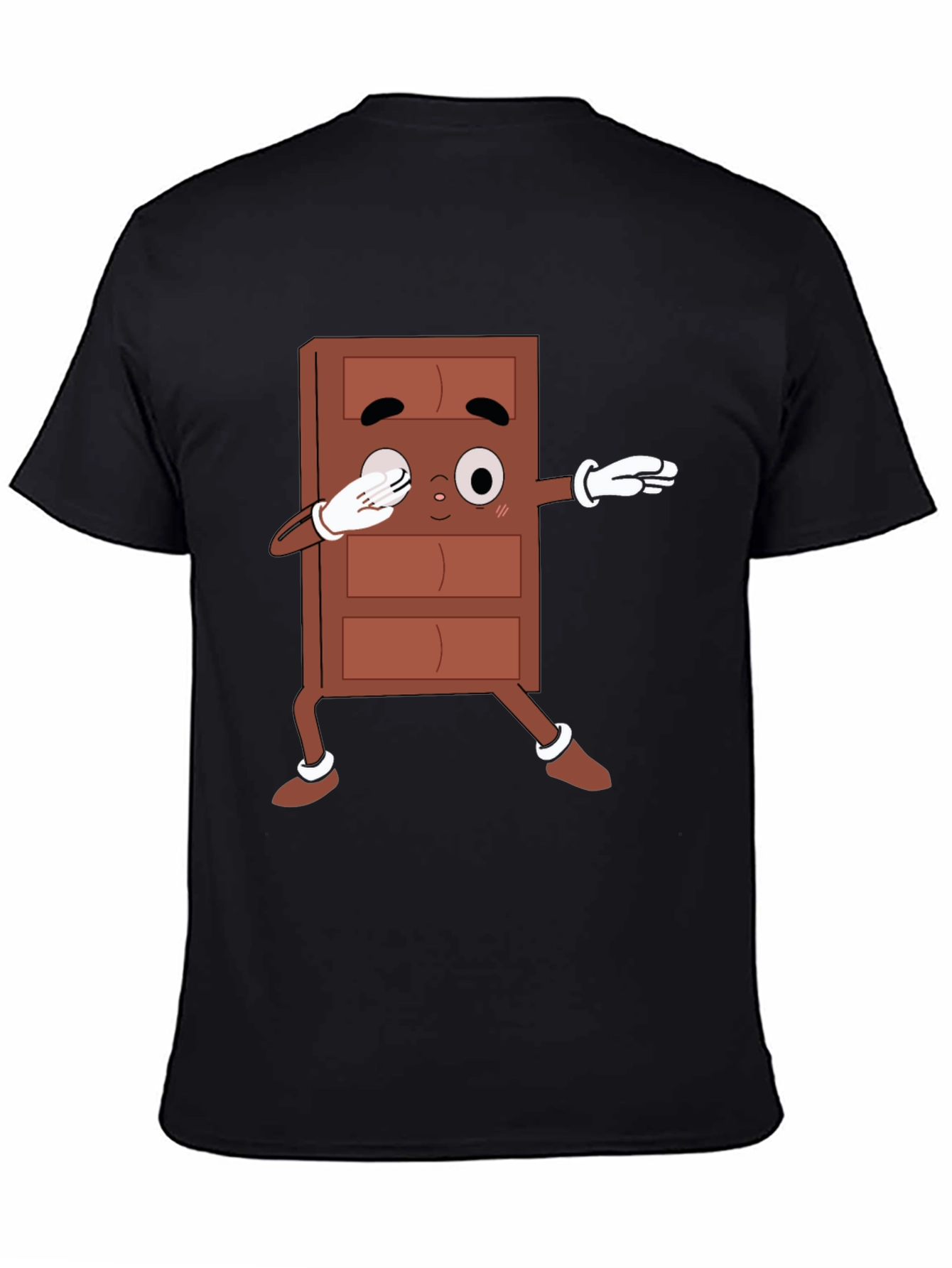Black Chocolate Dab T-Shirt - Funny Cartoon Tee view 4