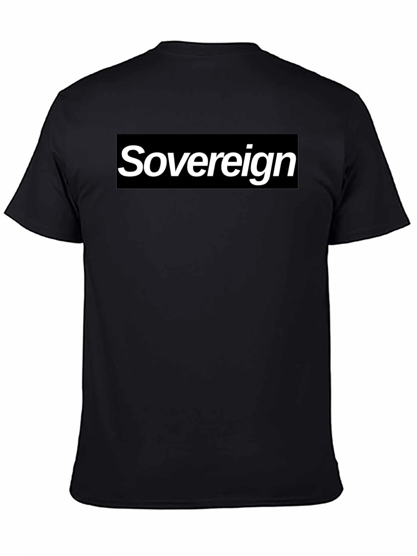 Black Sovereign Graphic Tee - Black Cotton Blend view 4