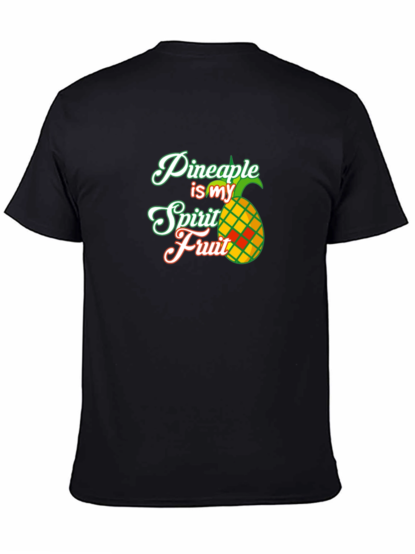 Black Pineapple Spirit Fruit T-Shirt view 4