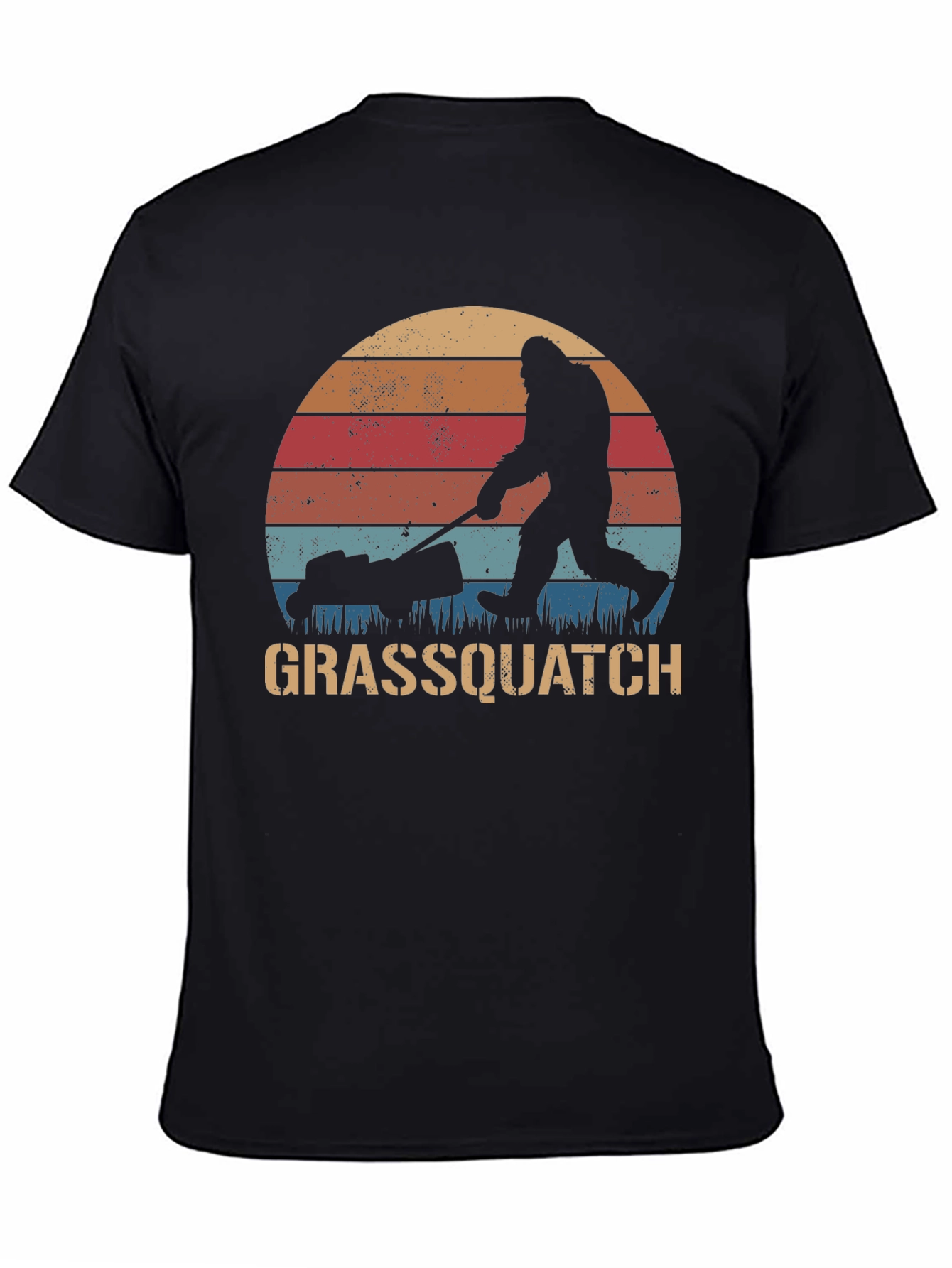Black Grassquatch Graphic T-Shirt view 4