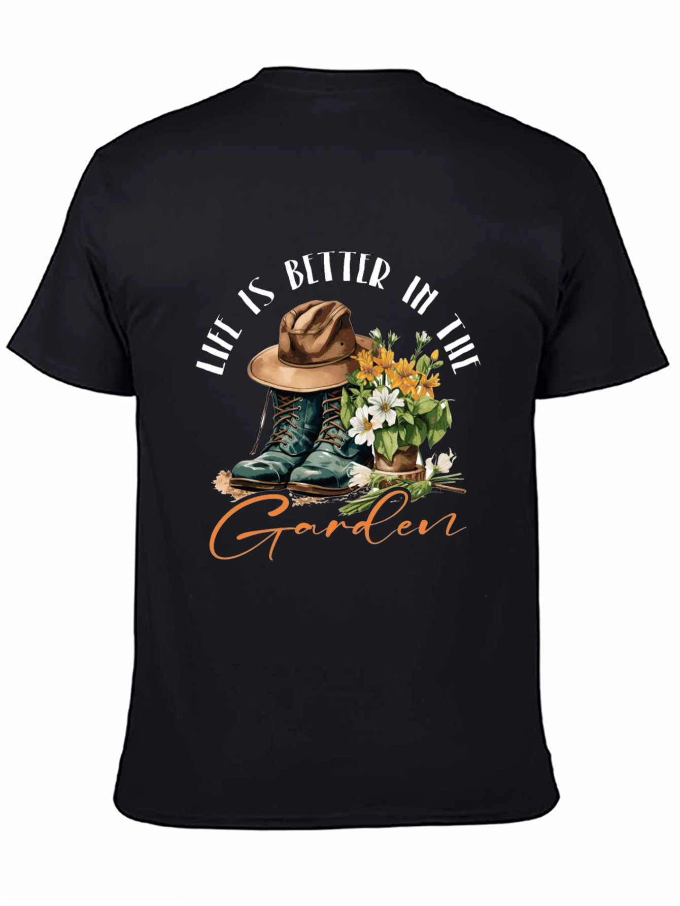 Black Life Is Better In The Garden T-Shirt view 4