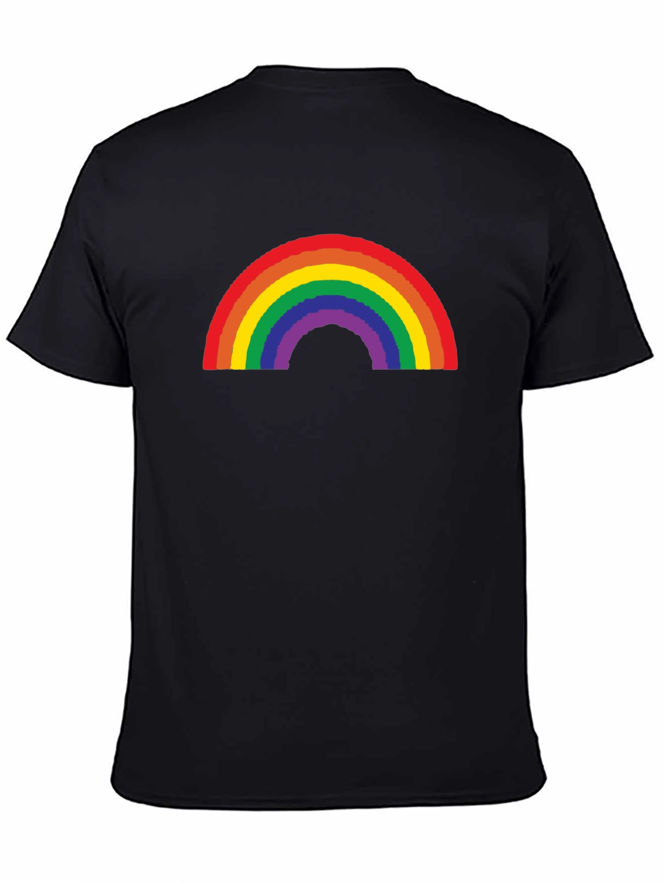 Black Rainbow Pride Graphic Tee view 4