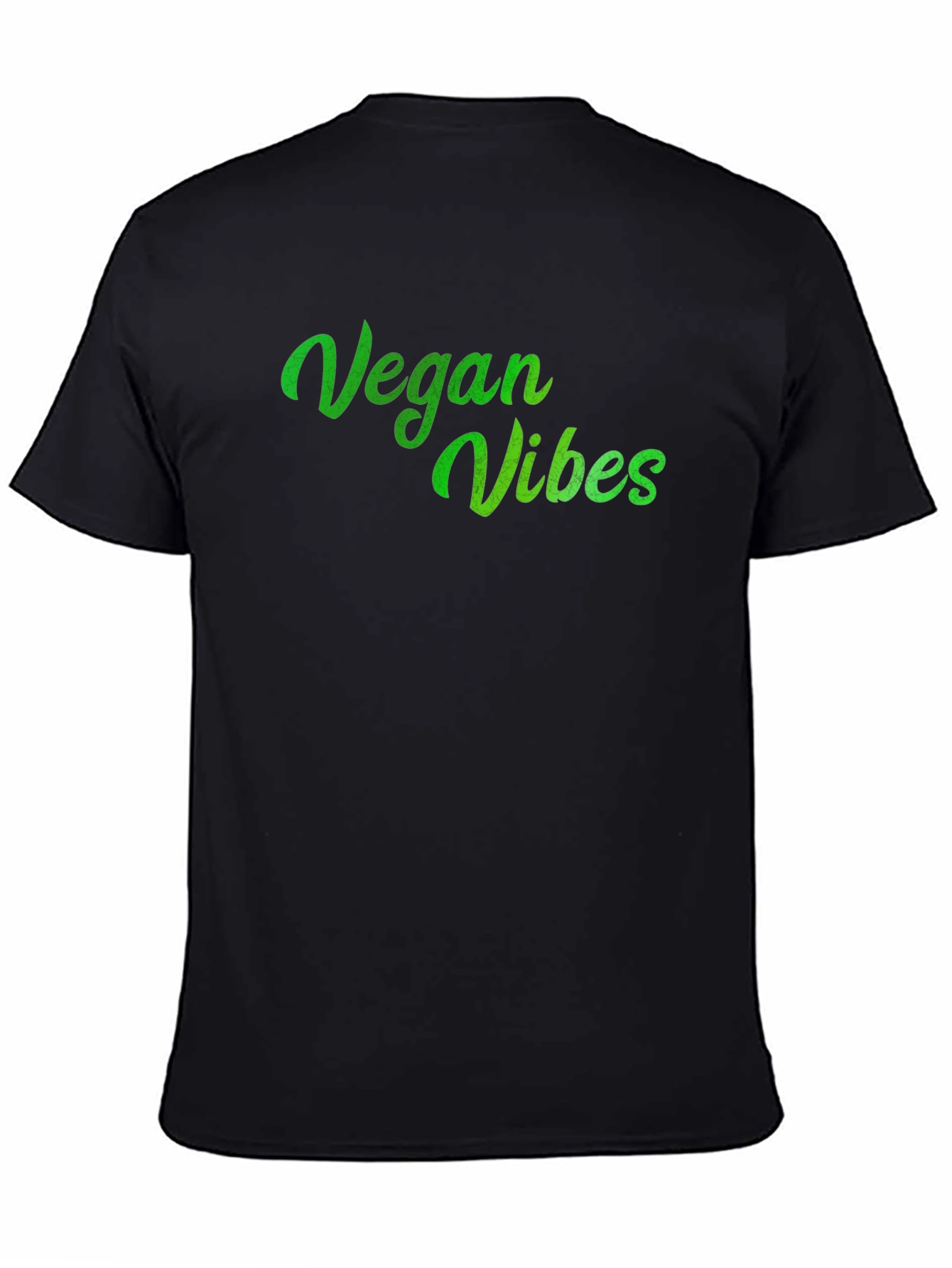 Vegan Vibes Black T-Shirt - 4