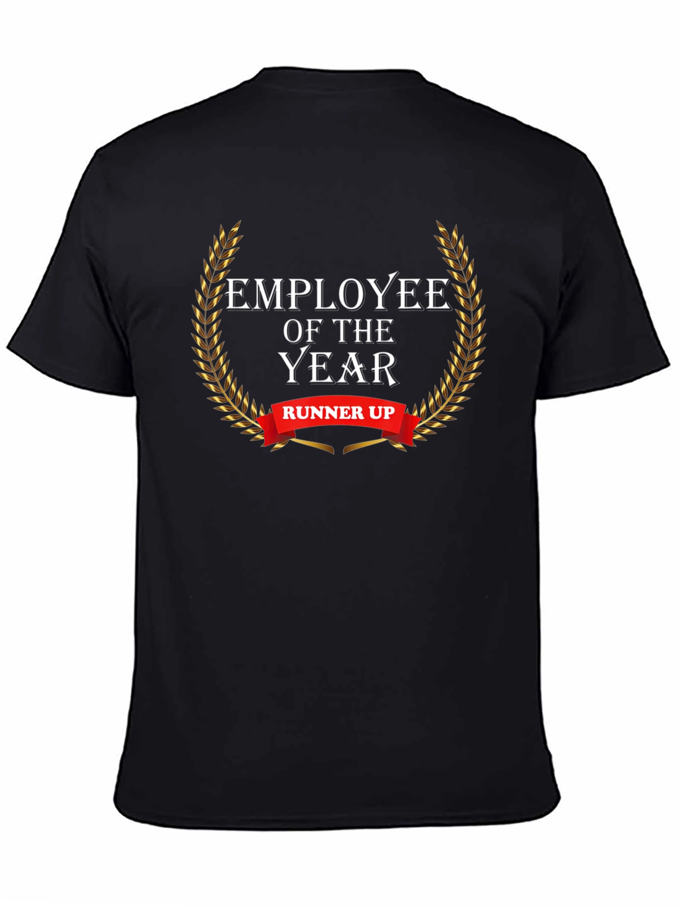 Black Employee of the Year Runner Up Black Graphic Tee view 4