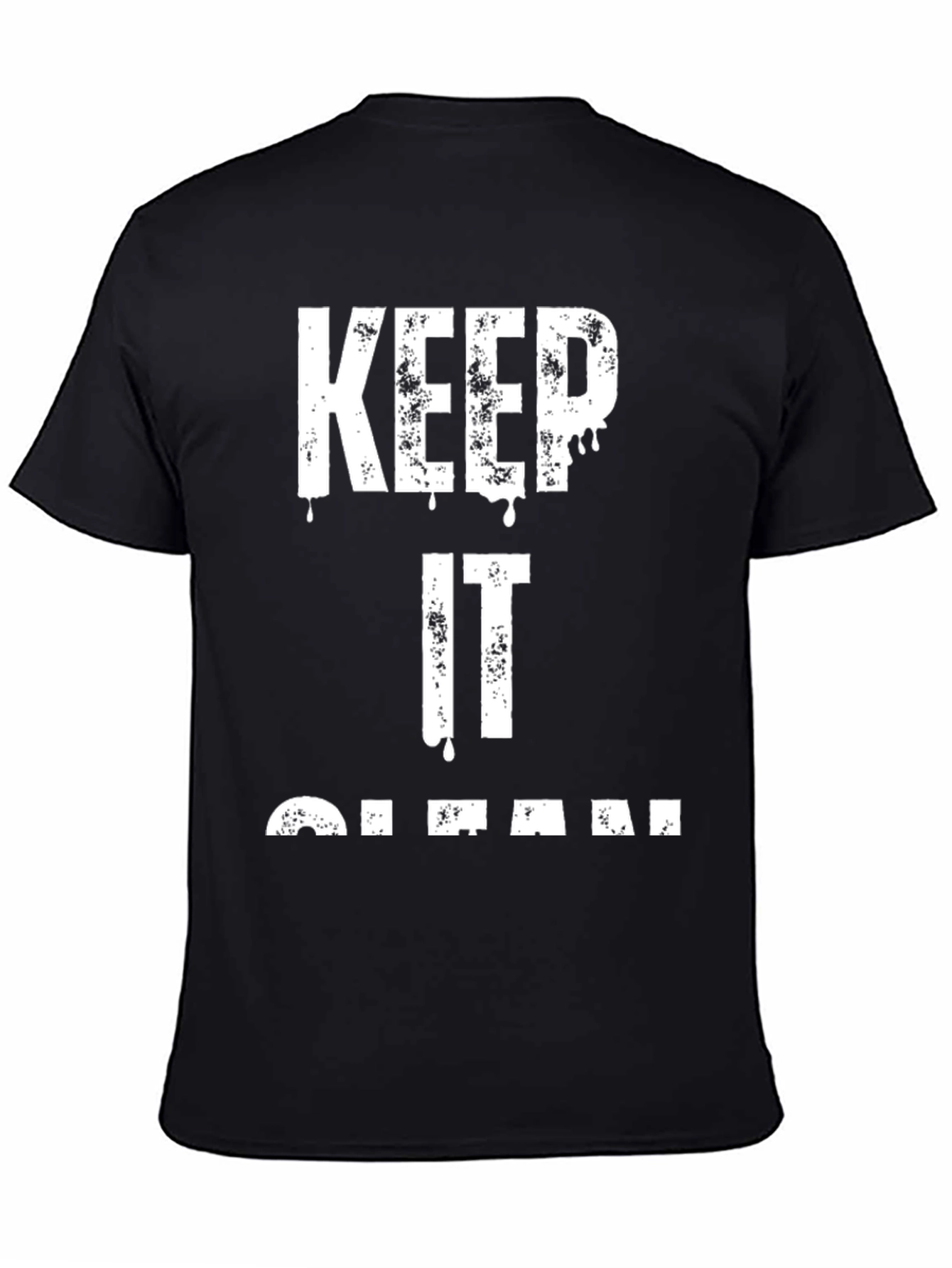 Black Keep It Clean Graphic T-Shirt view 4