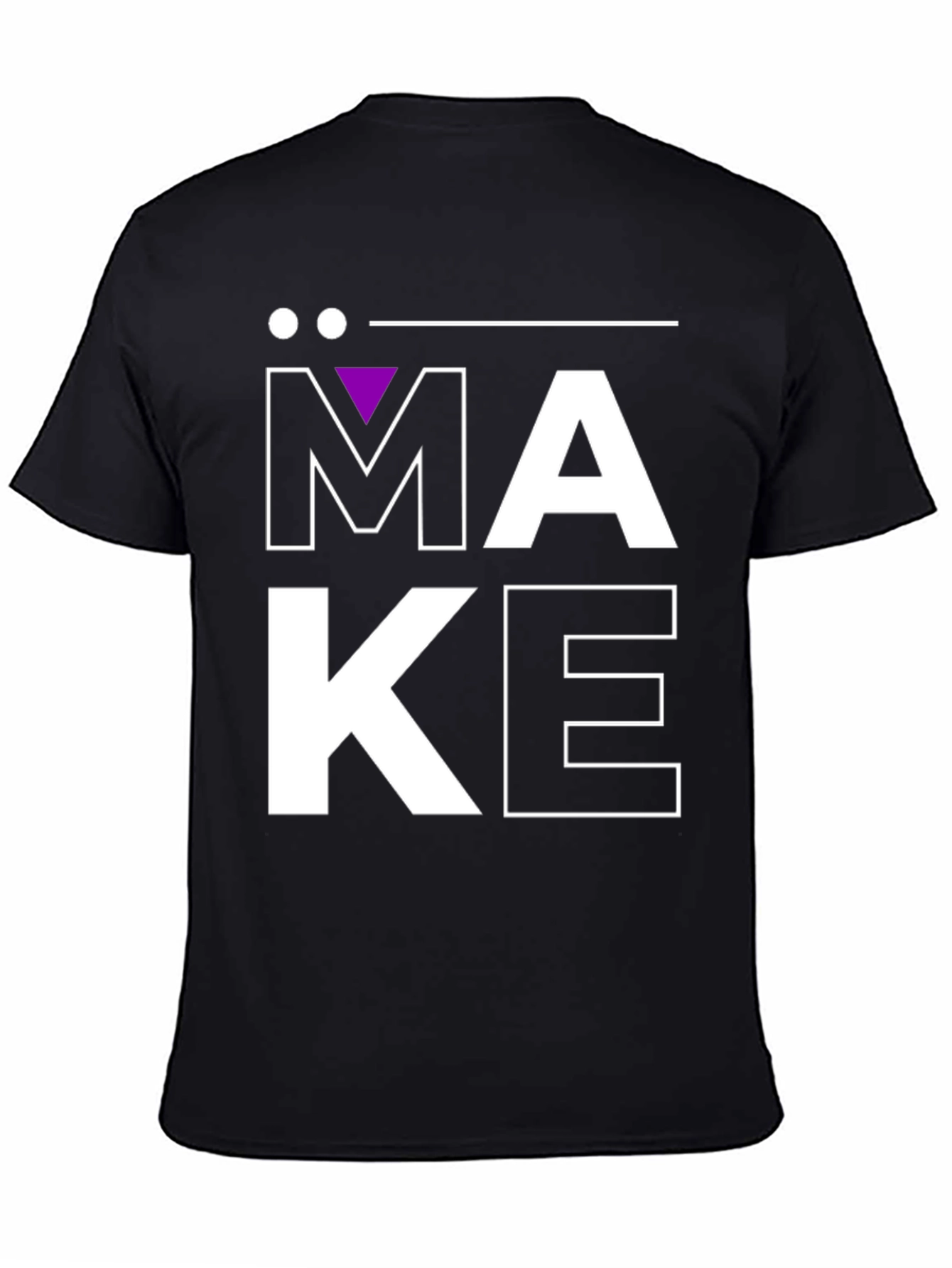 Black Make Statement T-Shirt - Bold Graphic Tee view 4