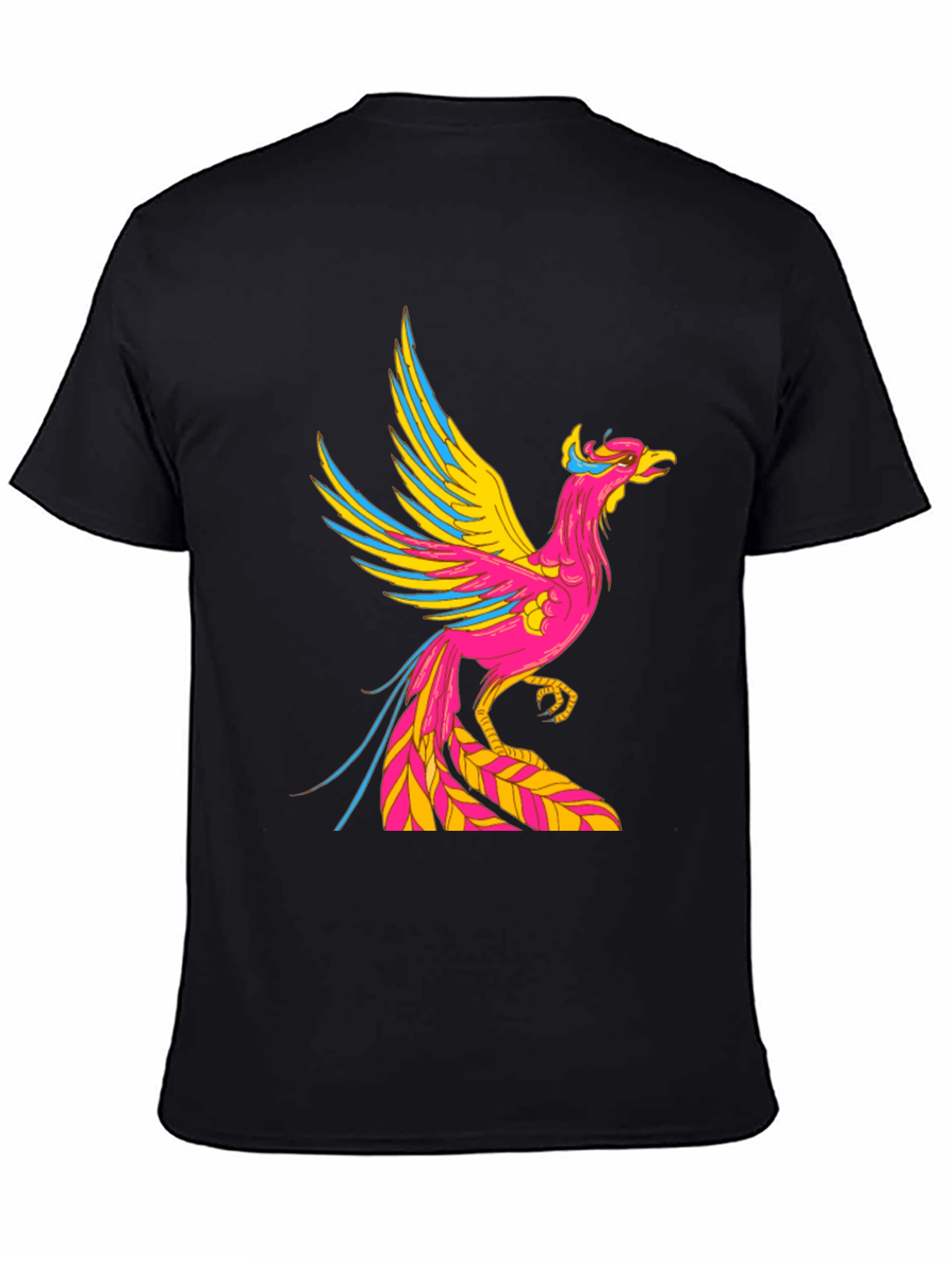 Black Phoenix Graphic Black T-Shirt view 4