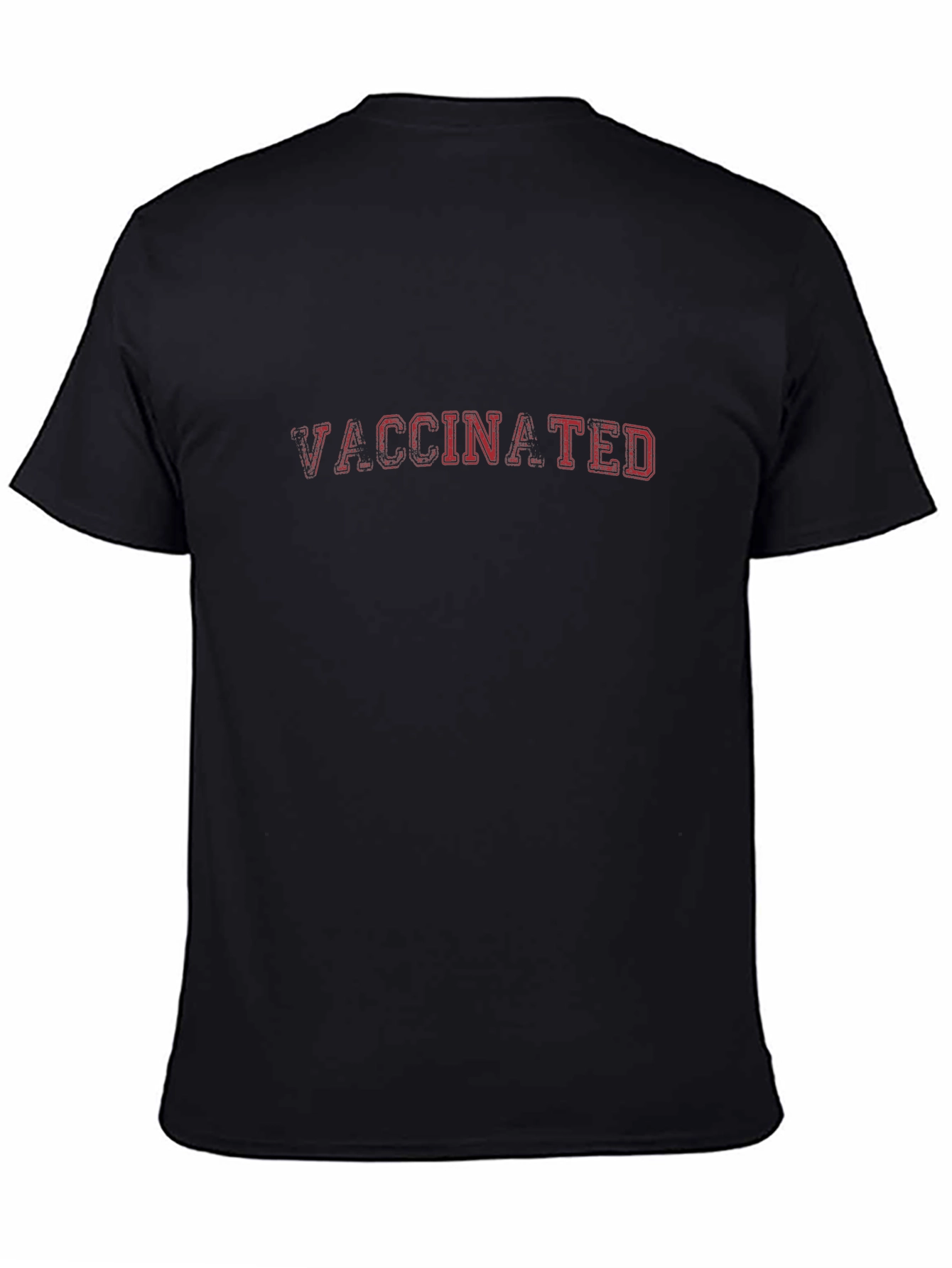 Black Vaccinated Graphic Tee - Black view 4