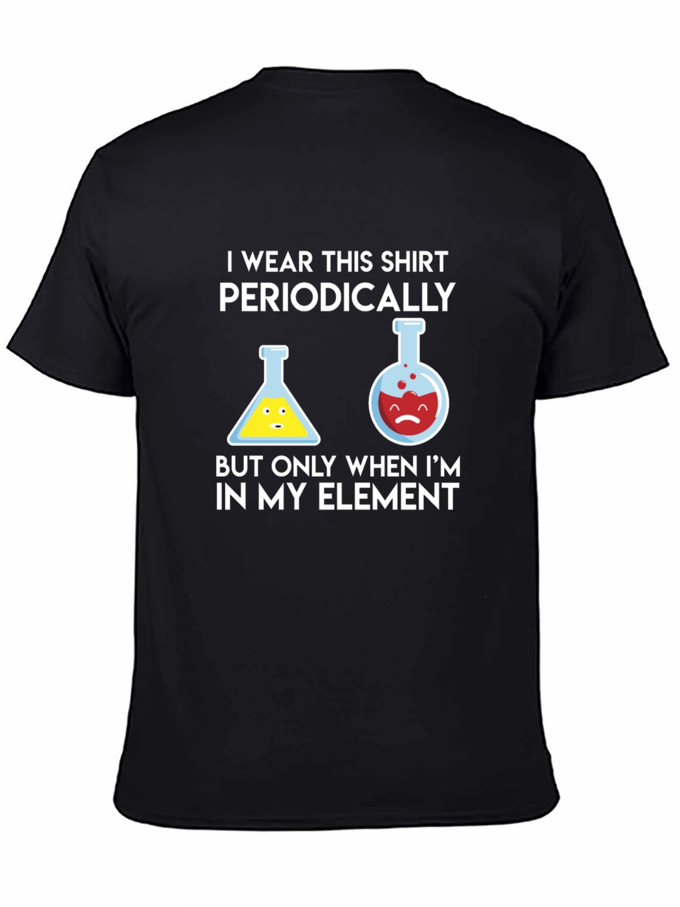 Black Periodic Table Humor T-Shirt Chemistry Science Tee view 4
