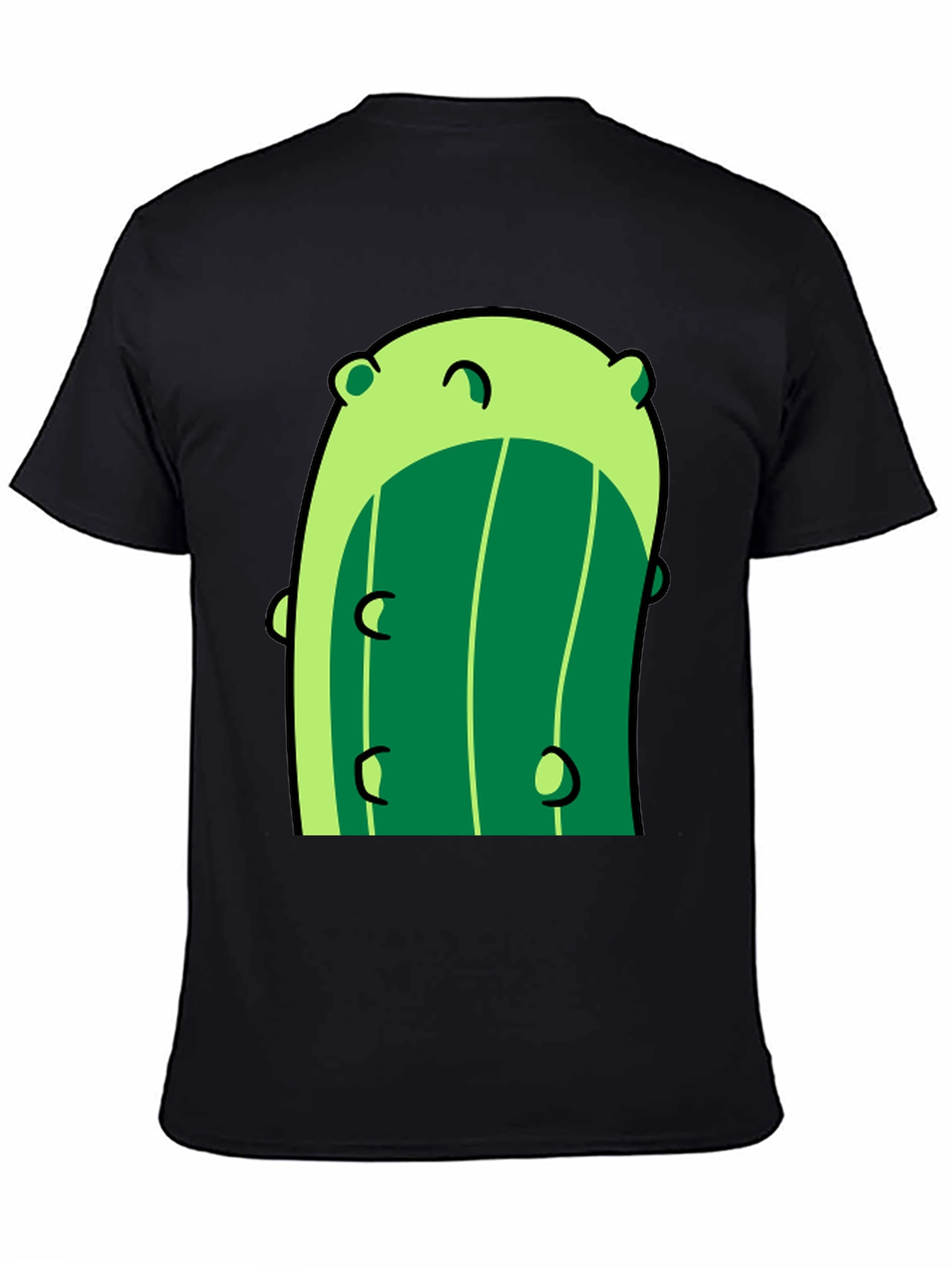 Black Funky Pickle Graphic Tee - Black Cotton Blend view 4