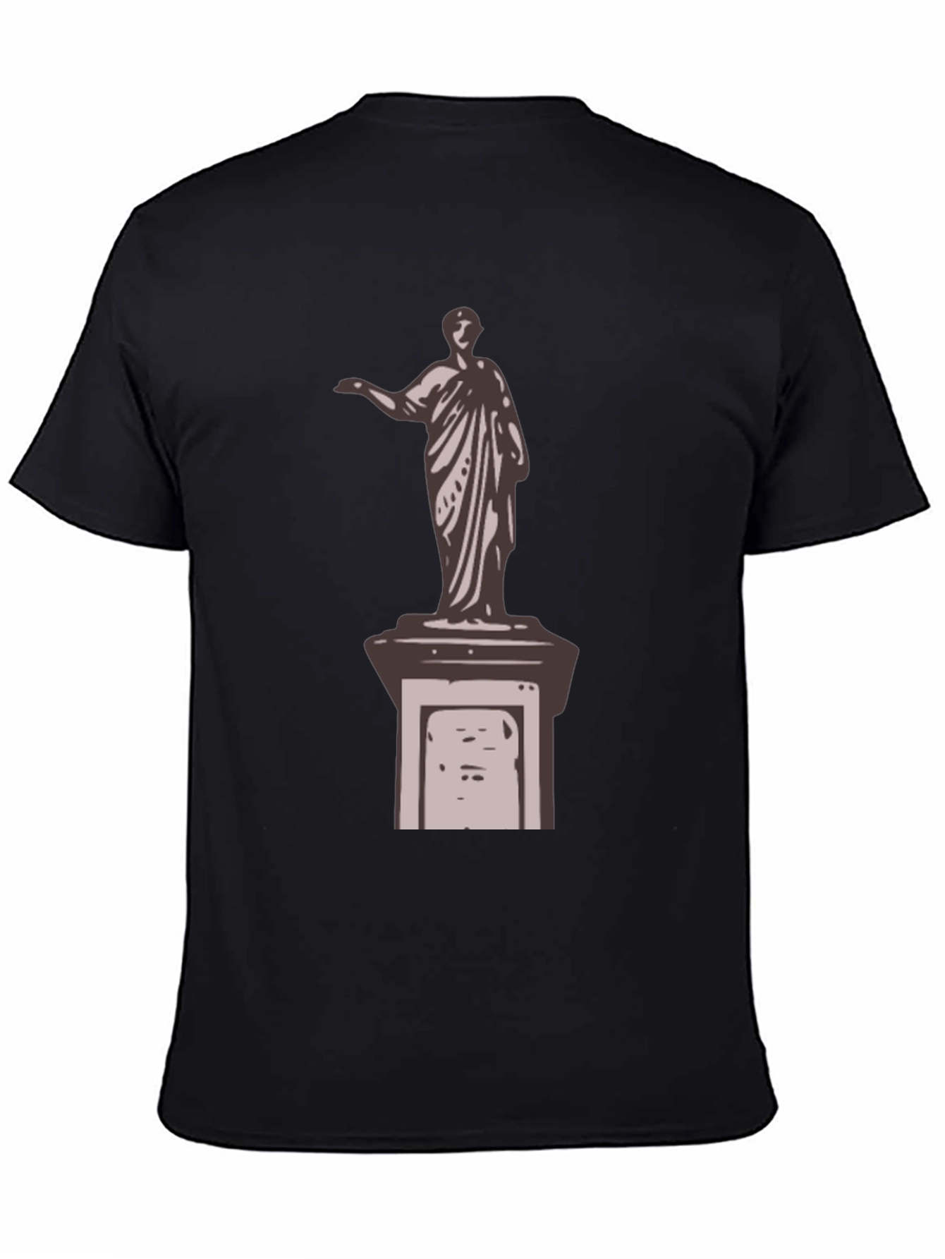 Black Statue Graphic T-Shirt - Cool Design view 4