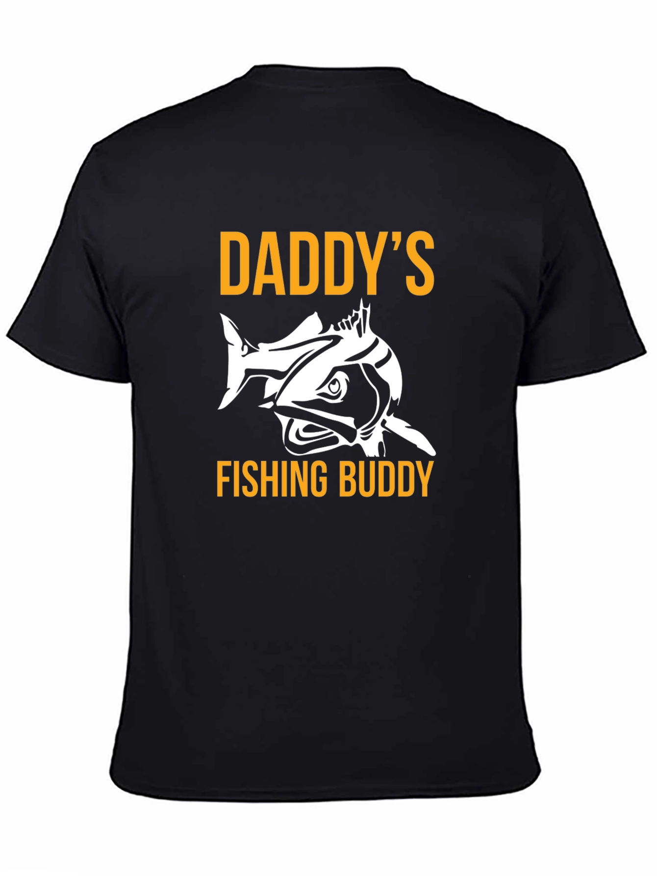 Black Daddy's Fishing Buddy T-Shirt view 4