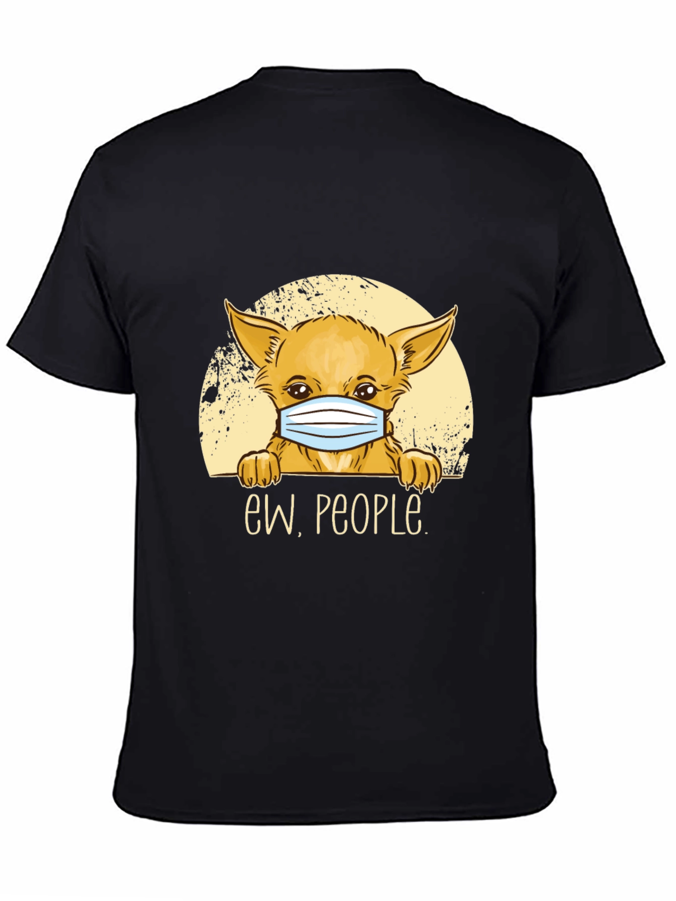 Black Ew People Dog Graphic Tee - Black view 4