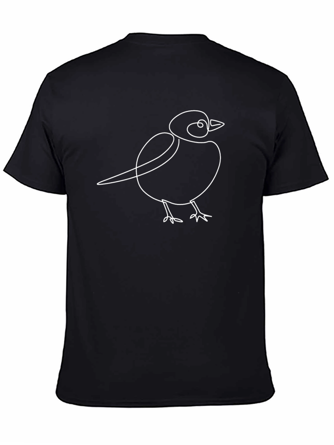 Minimalist Bird Graphic T-Shirt - Unisex - 4