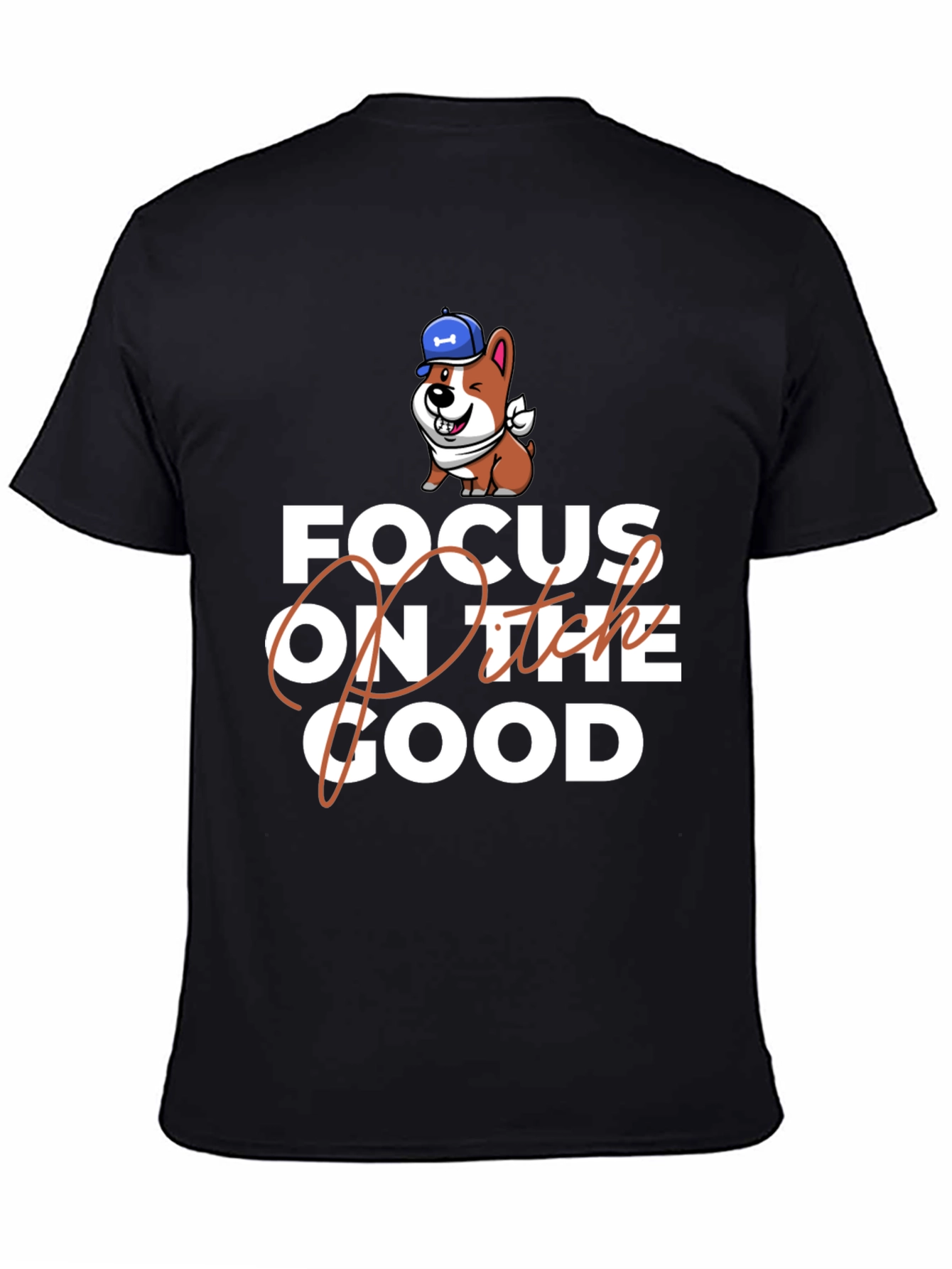 Black Focus on the Good Graphic Tee view 4